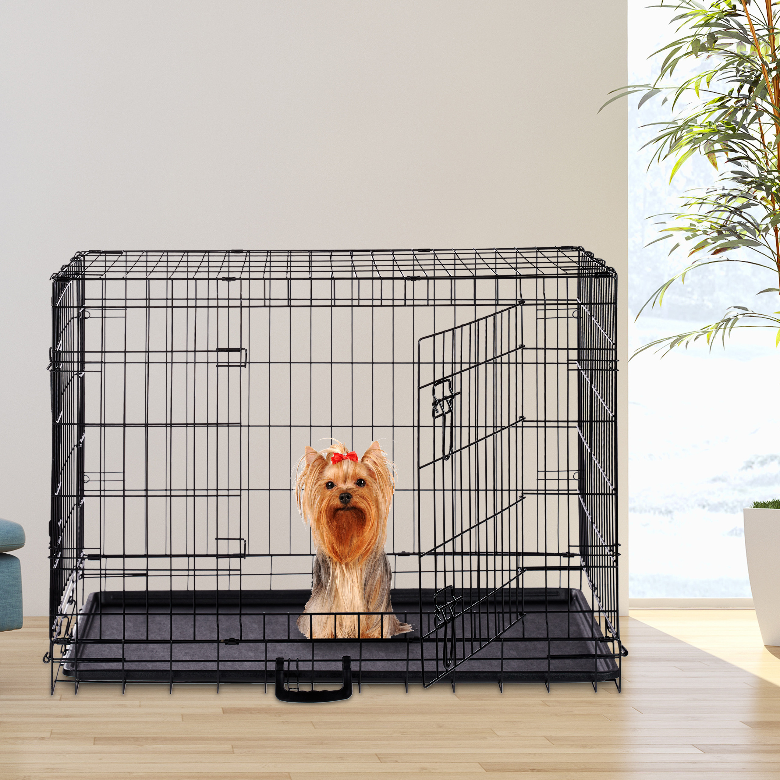 Hundekäfig Auto Transportbox Hund Drahtkäfig S-XXXL Welpenkäfig Hundegitterbox