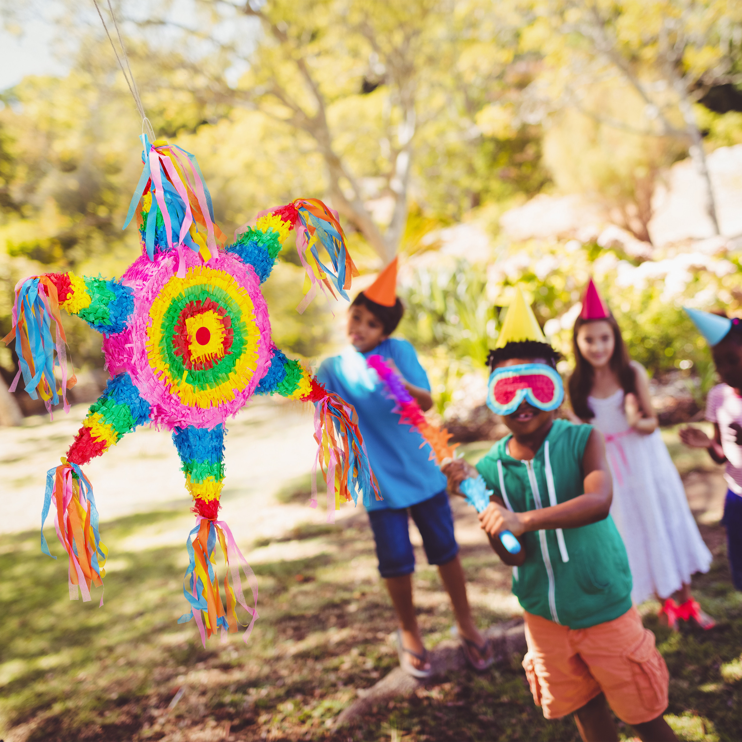 Pignatta A Stella Oro Per Feste - 43x45x9 Cm, Da Appendere E Riempire Con Caramelle E Giochi - Foto 6