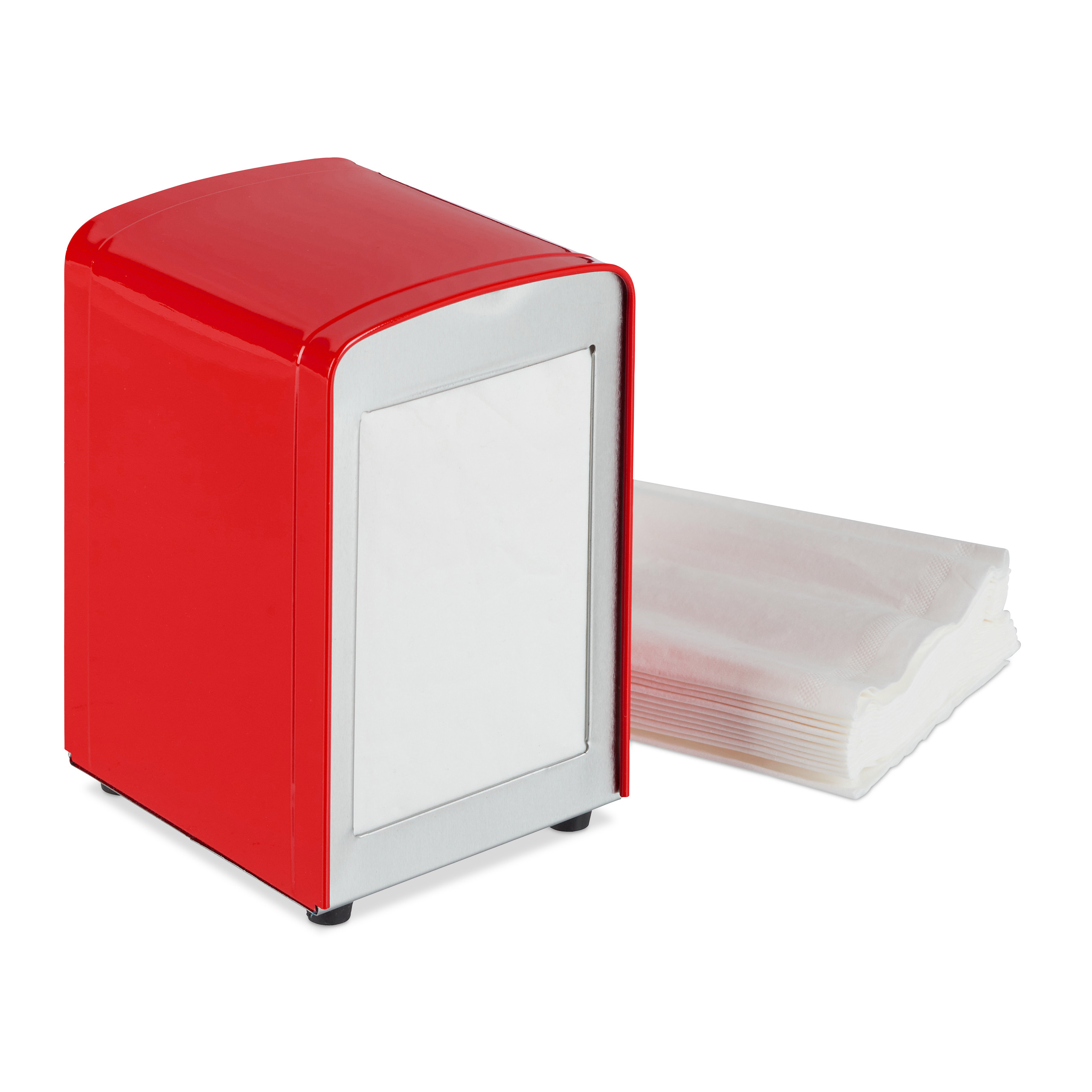 Portatovaglioli Dispenser per tovaglioli Porta salviette retrò Acciaio 260 g - Foto 14 di 31