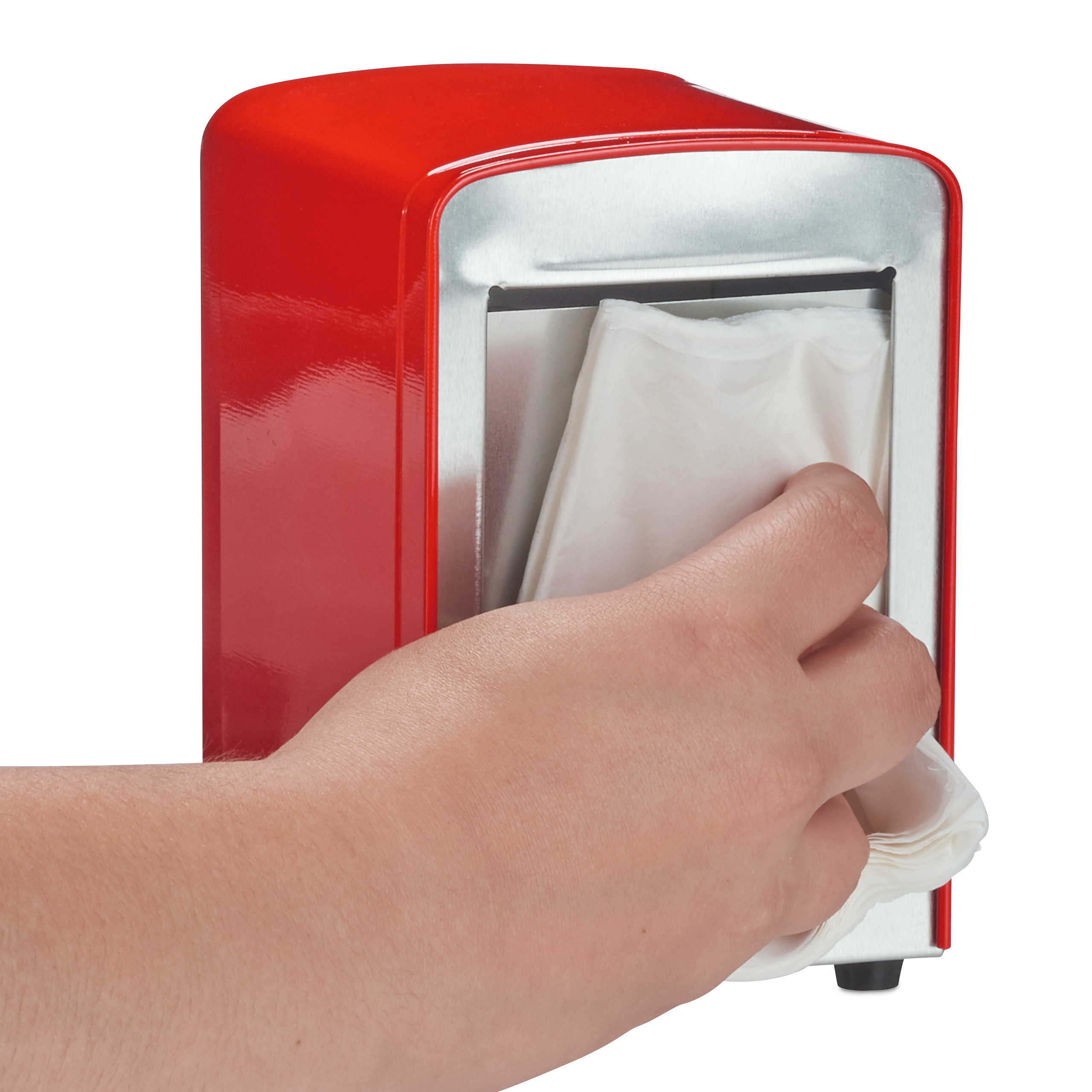 Portatovaglioli Dispenser per tovaglioli Porta salviette retrò Acciaio 260 g - Foto 19 di 31