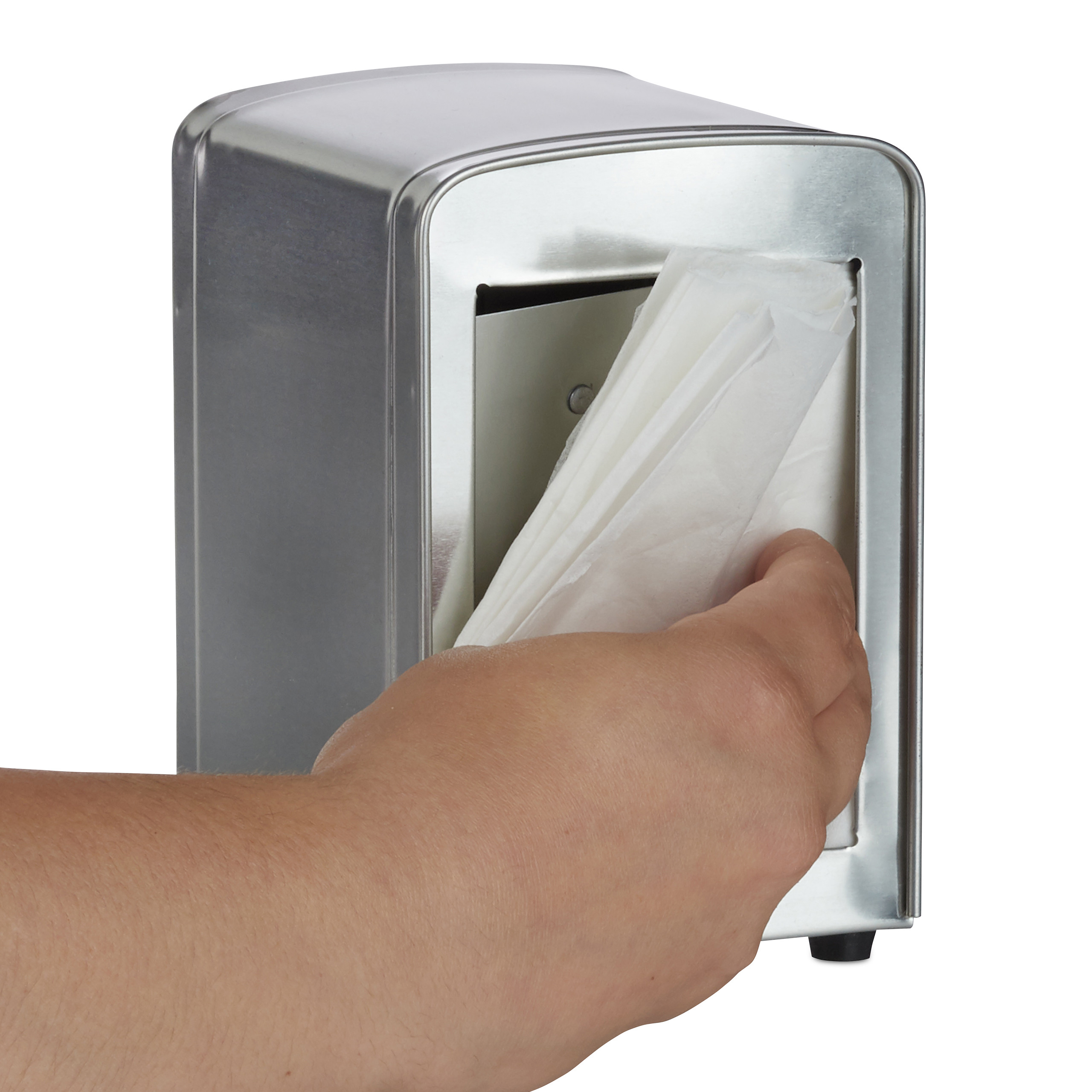 Portatovaglioli Dispenser per tovaglioli Porta salviette retrò Acciaio 260 g - Foto 10 di 31