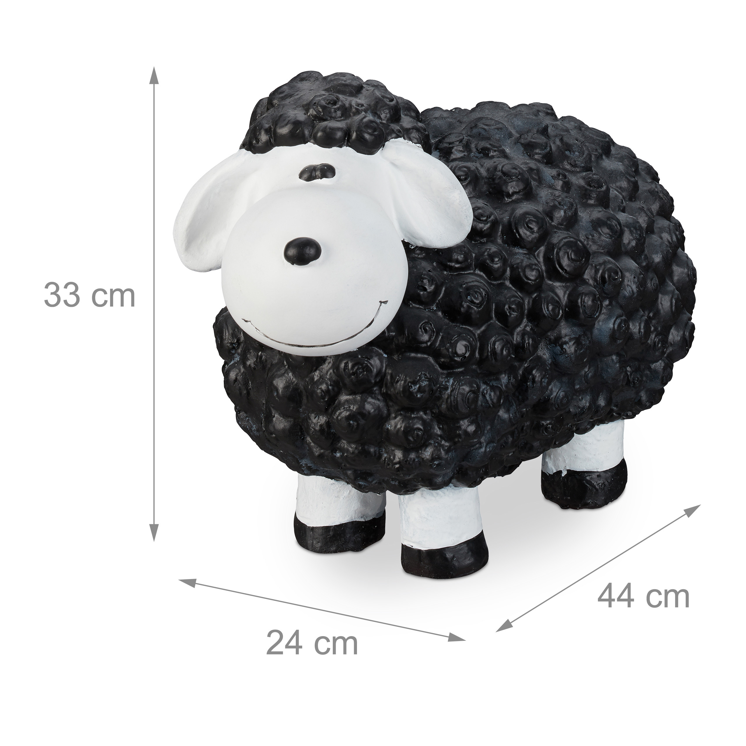 Garden ornament sheep Colourful Farm Animal Ceramic Hand-painted Frost-proof - Picture 15 of 32