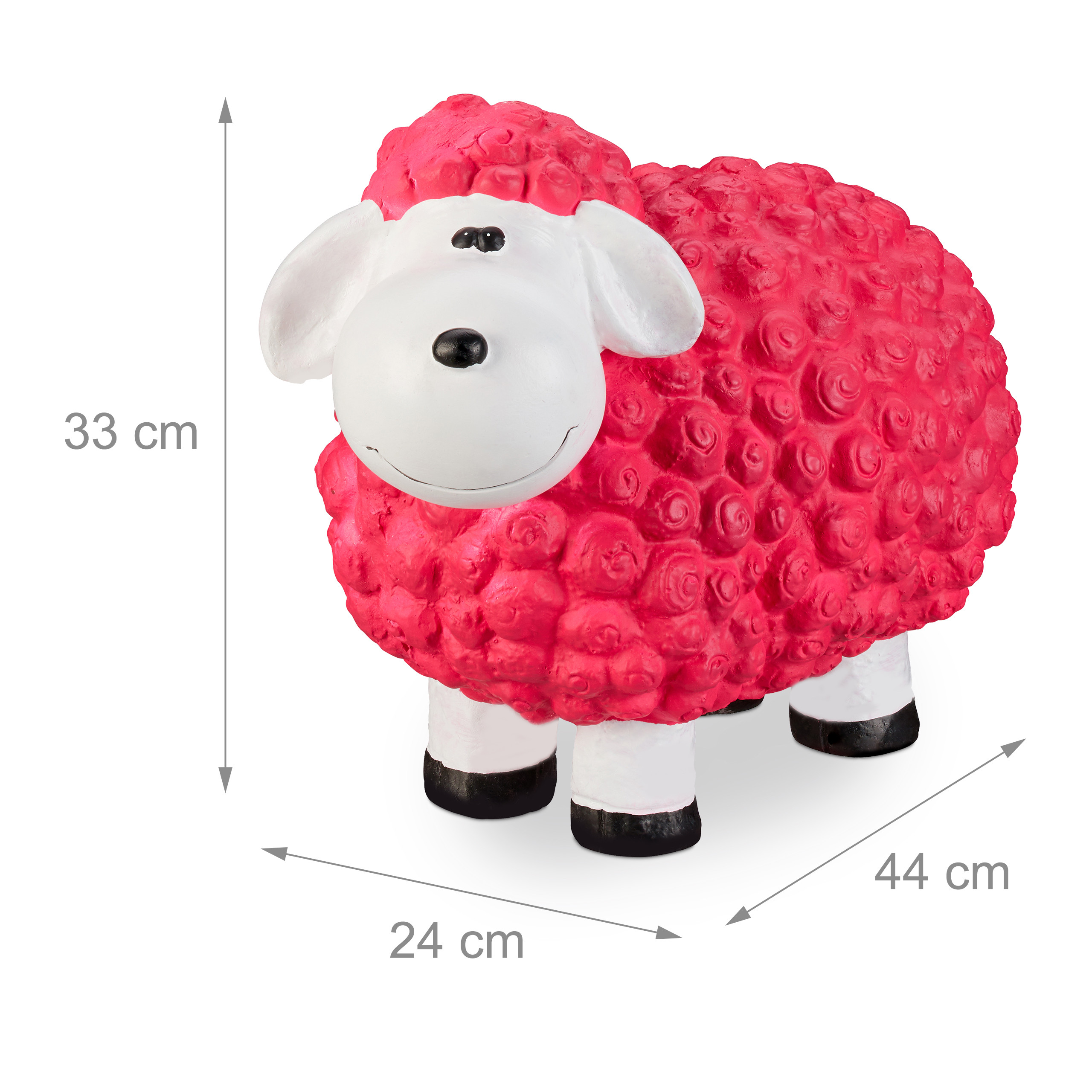 Garden ornament sheep Colourful Farm Animal Ceramic Hand-painted Frost-proof - Picture 22 of 32