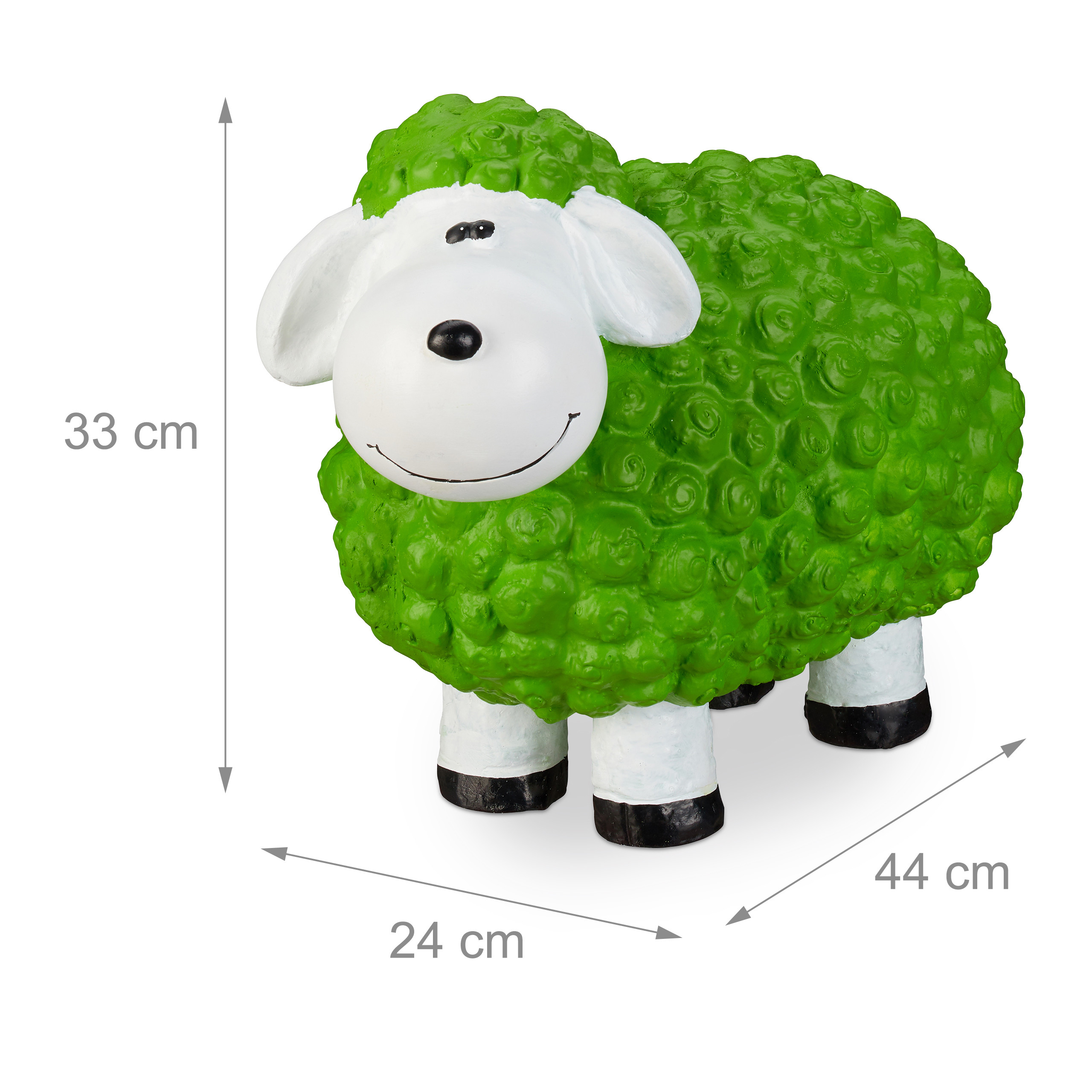Garden ornament sheep Colourful Farm Animal Ceramic Hand-painted Frost-proof - Picture 29 of 32