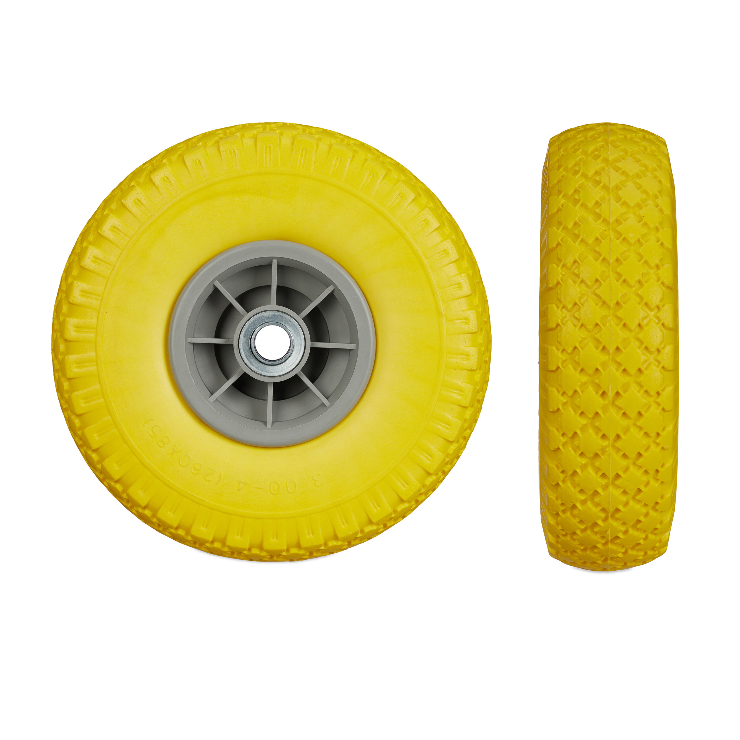 Sackkarrenrad Bollerwagenrad Schubkarrenreifen Vollgummireifen 26 cm 80 kg - Bild 33 von 51