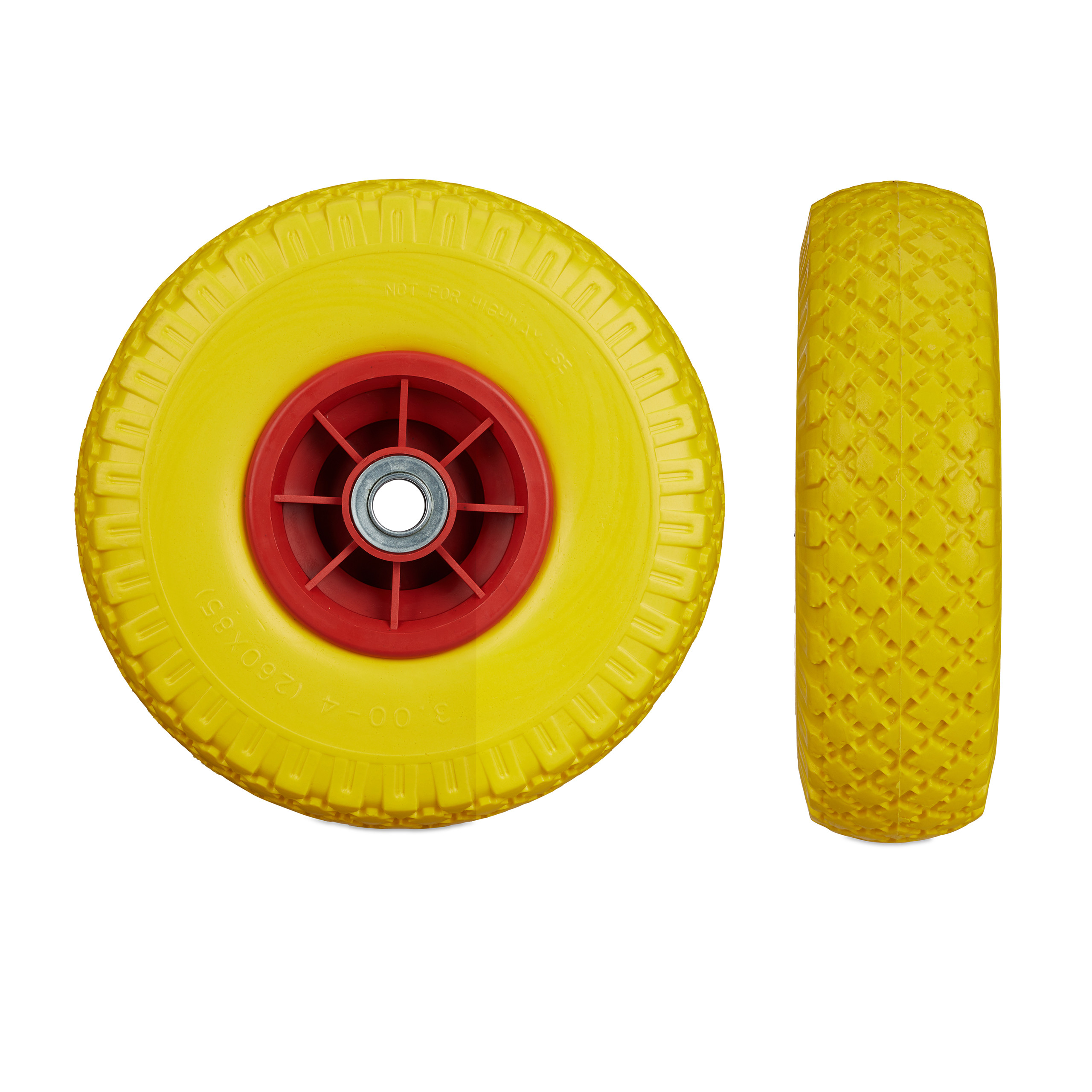 Sackkarrenrad Bollerwagenrad Schubkarrenreifen Vollgummireifen 26 cm 80 kg - Bild 51 von 51