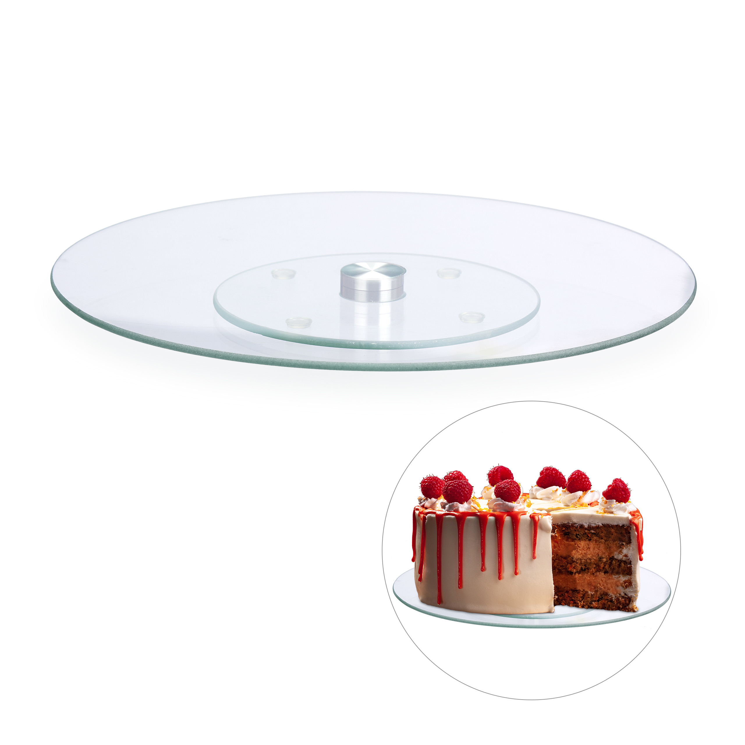 Tortenplatte drehbar drehbare Kuchenplatte Kuchen-Drehteller rutschfest 900 g 4052025263010| eBay
