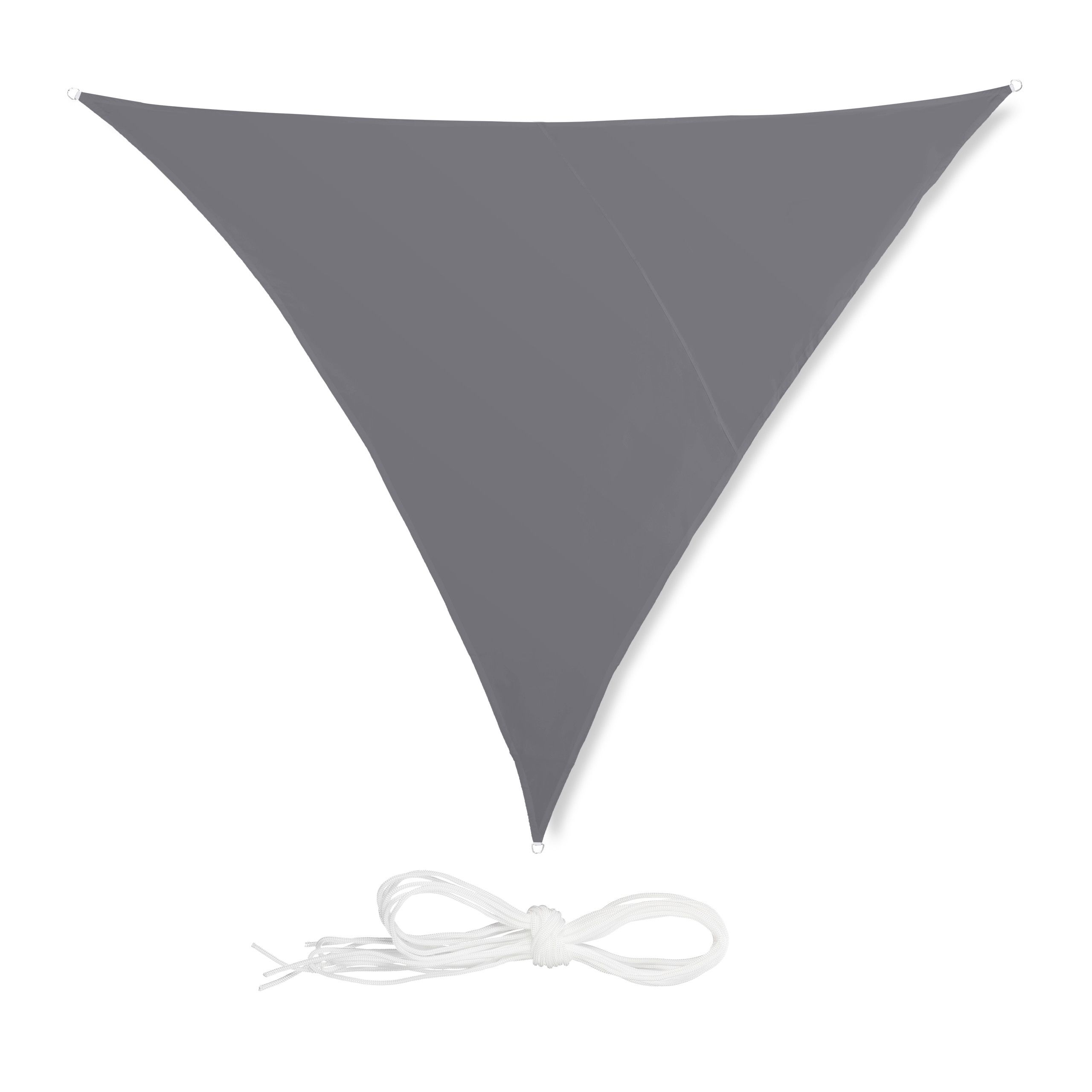 Toldo vela gris, Vela sombra triangular, Marquesina, Toldo balcón resistente - Imagen 21 de 28