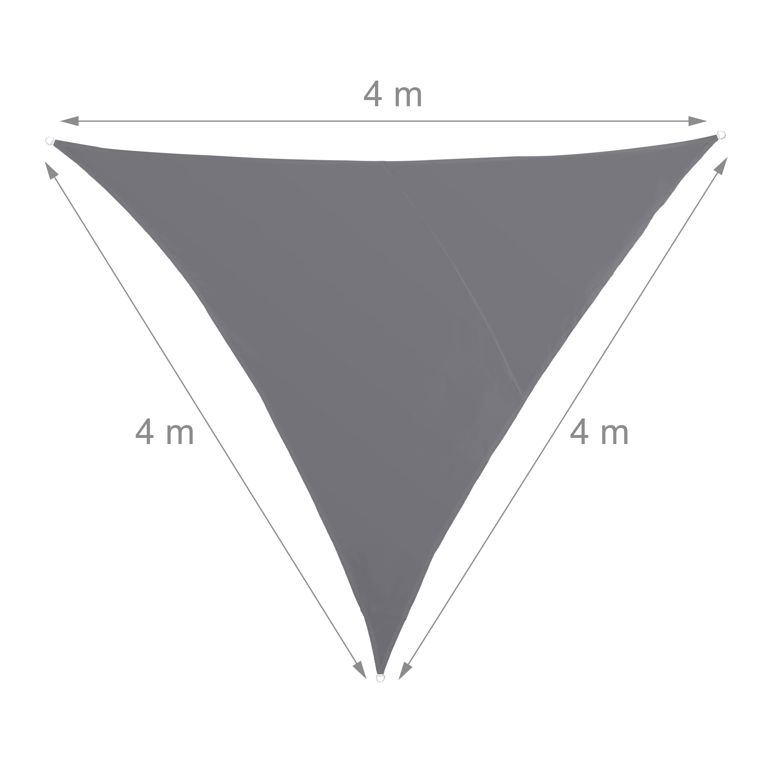 Toldo vela gris, Vela sombra triangular, Marquesina, Toldo balcón resistente - Imagen 24 de 28