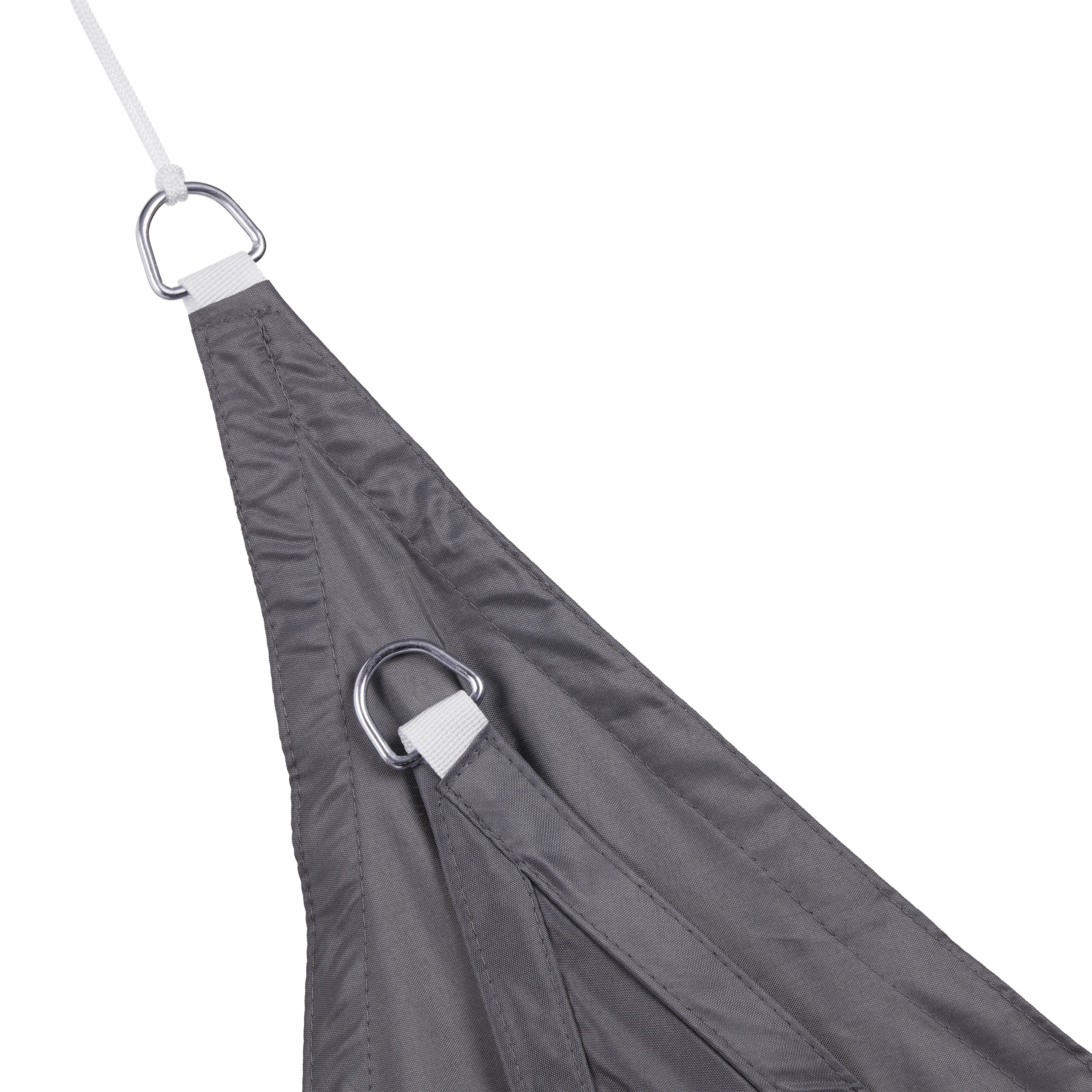 Toldo vela gris, Vela sombra triangular, Marquesina, Toldo balcón resistente - Imagen 26 de 28