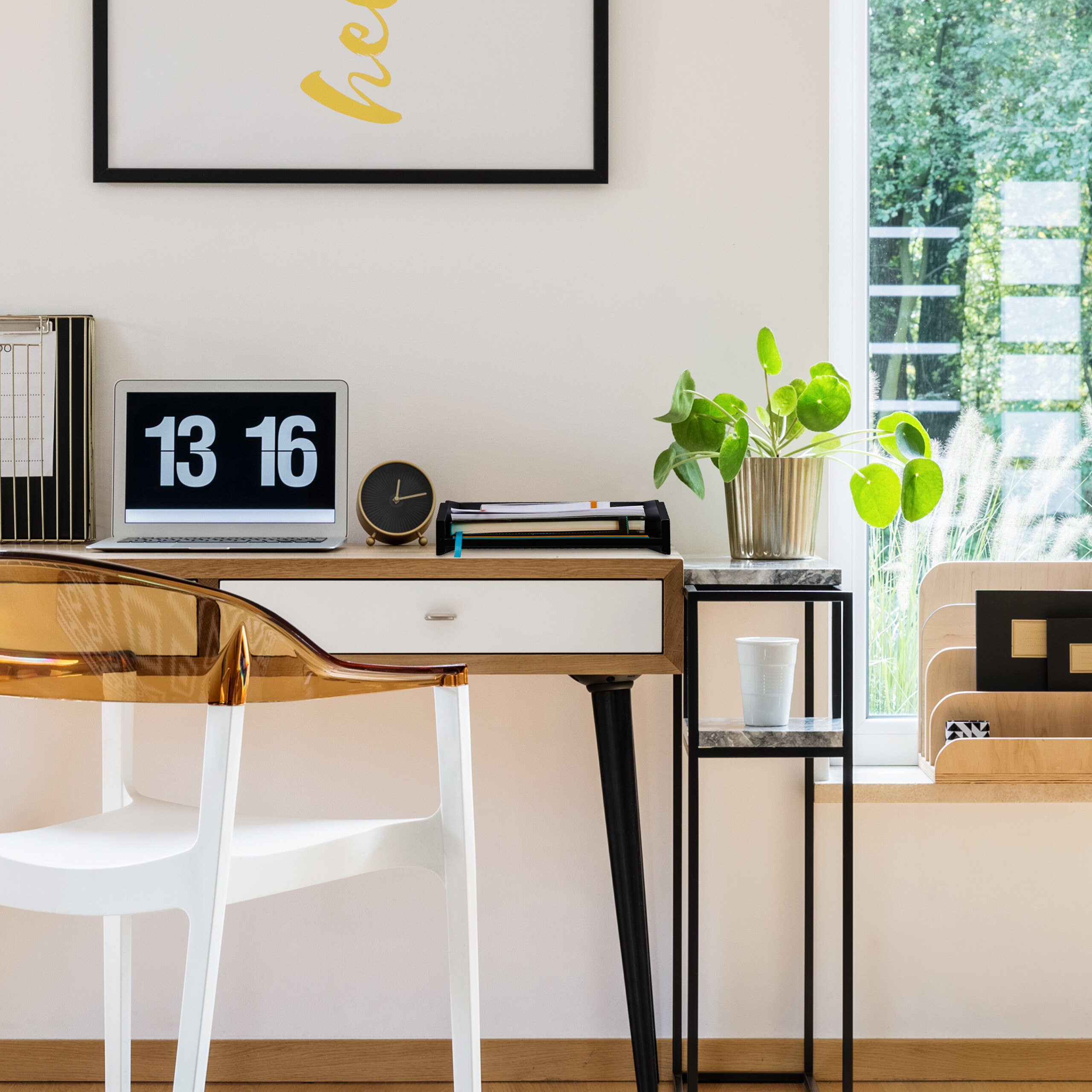 Vassoio Porta Lettere Organizer A4 - 4 Ripiani In PVC Per Ufficio, Casa O Scuola - Foto 6