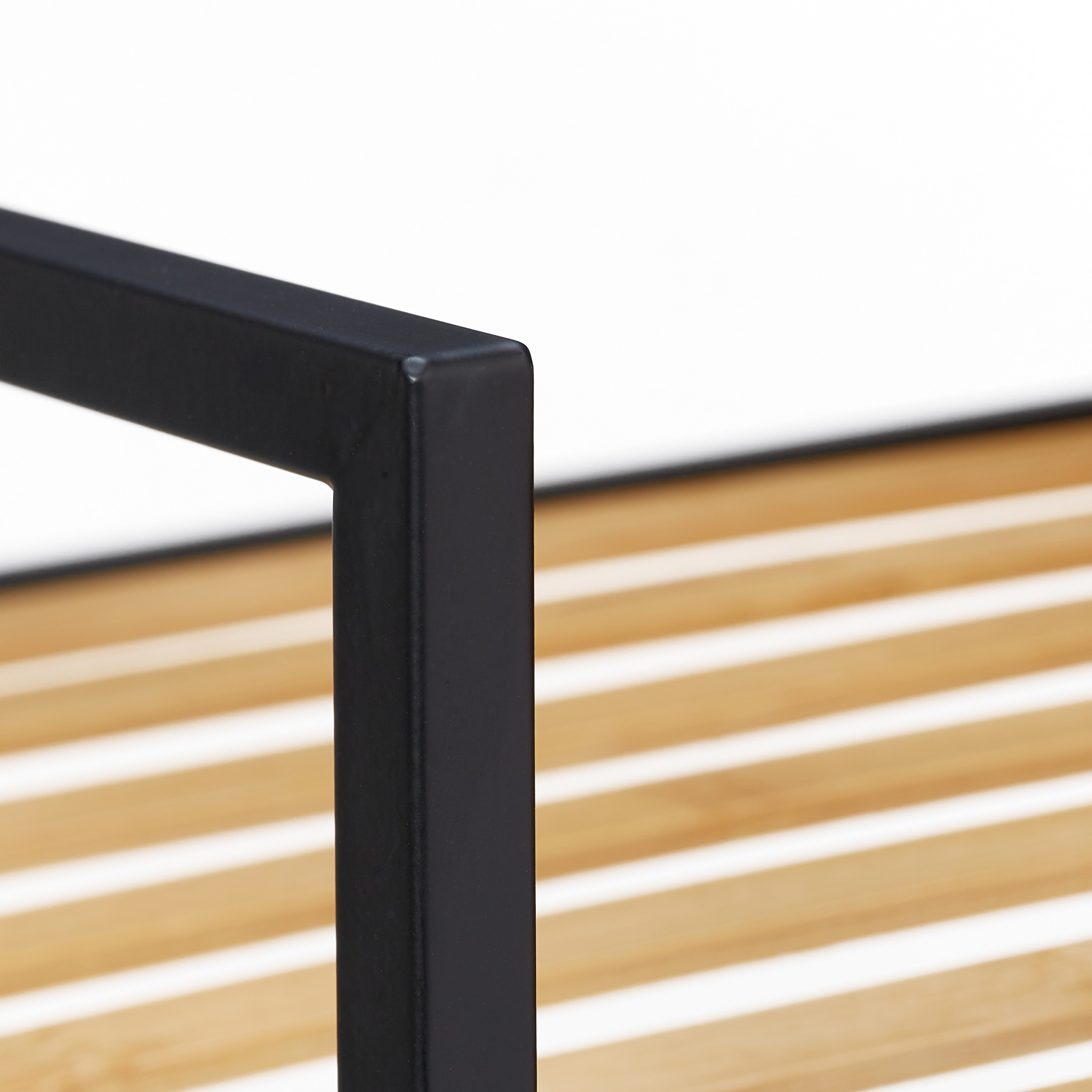 Estanteria bambu metal mueble de almacenamiento estante decorativo 3 estantes - Imagen 8 de 20