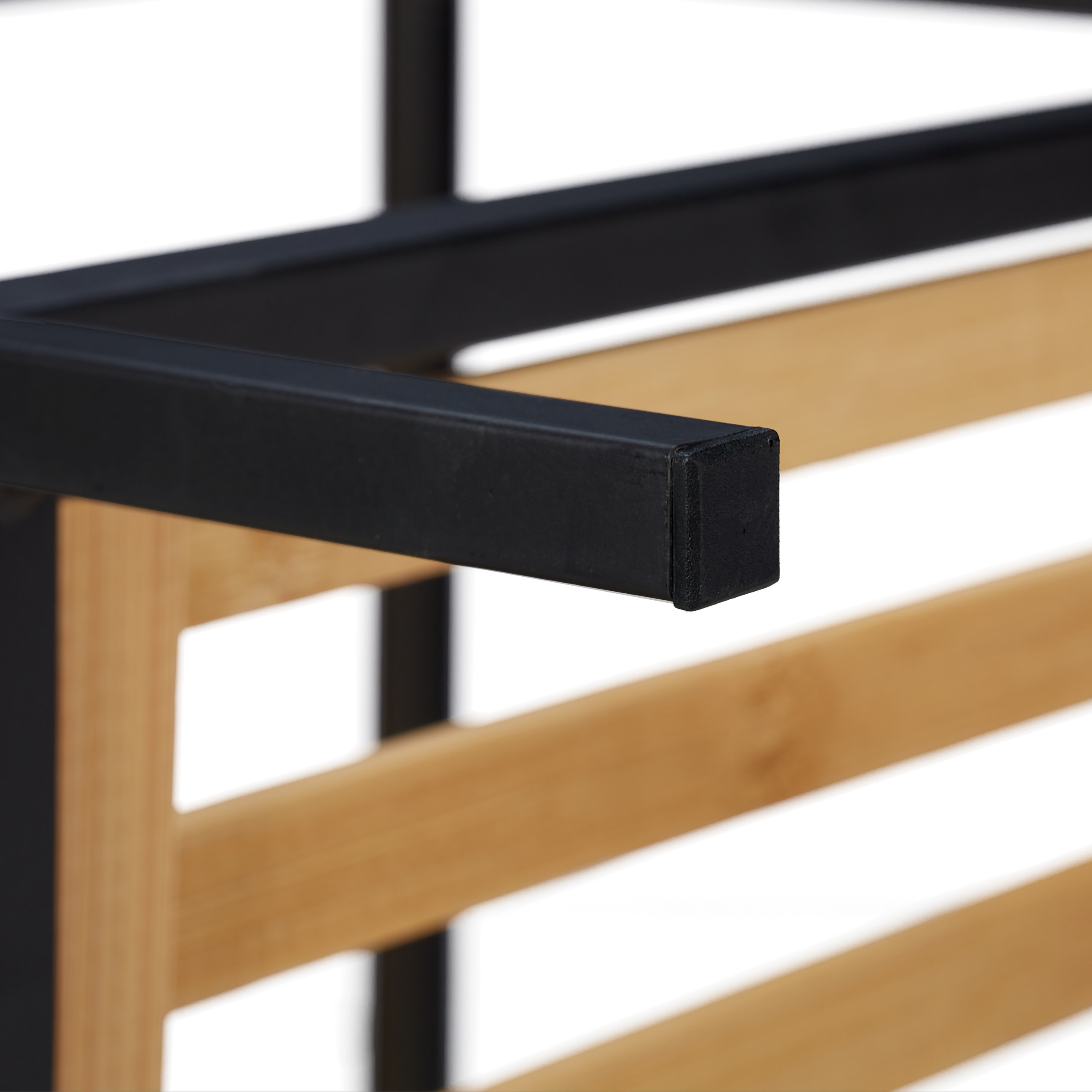 Estanteria bambu metal mueble de almacenamiento estante decorativo 3 estantes - Imagen 10 de 20