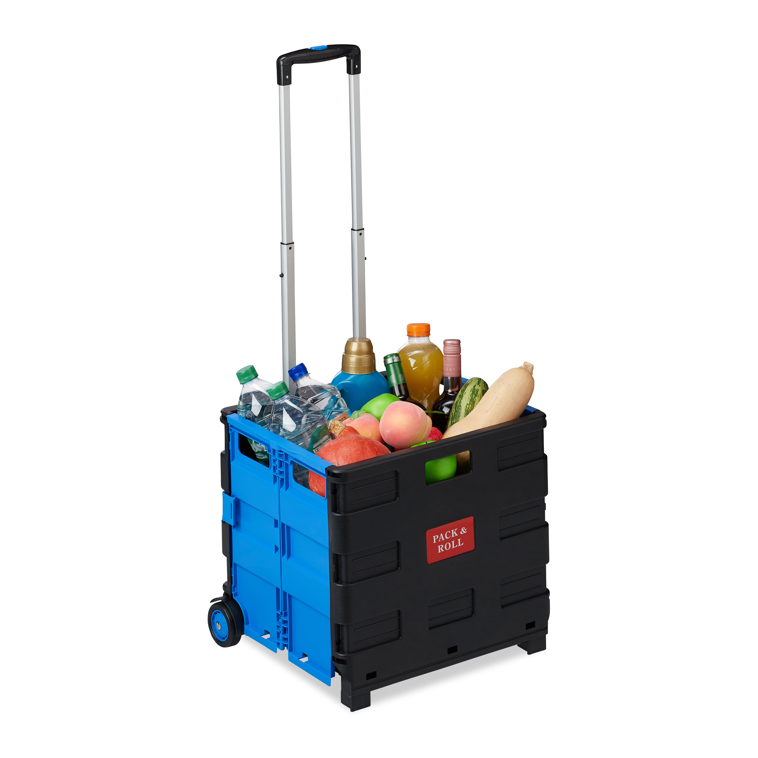 Carrello portaspesa pieghevole Trolley per la spesa 2 ruote Leggero 35 kg - Foto 50 di 60