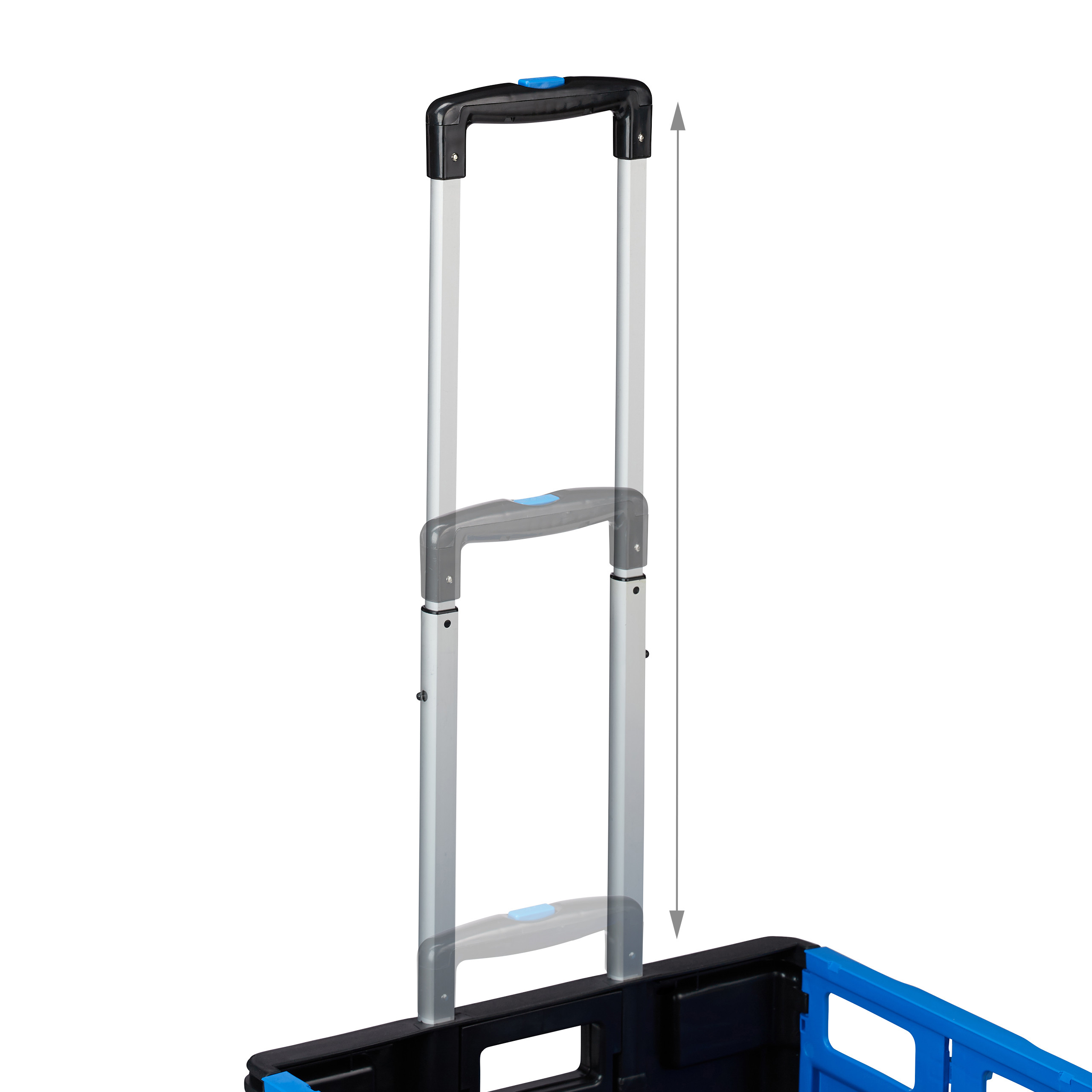 Carrello portaspesa pieghevole Trolley per la spesa 2 ruote Leggero 35 kg - Foto 57 di 60