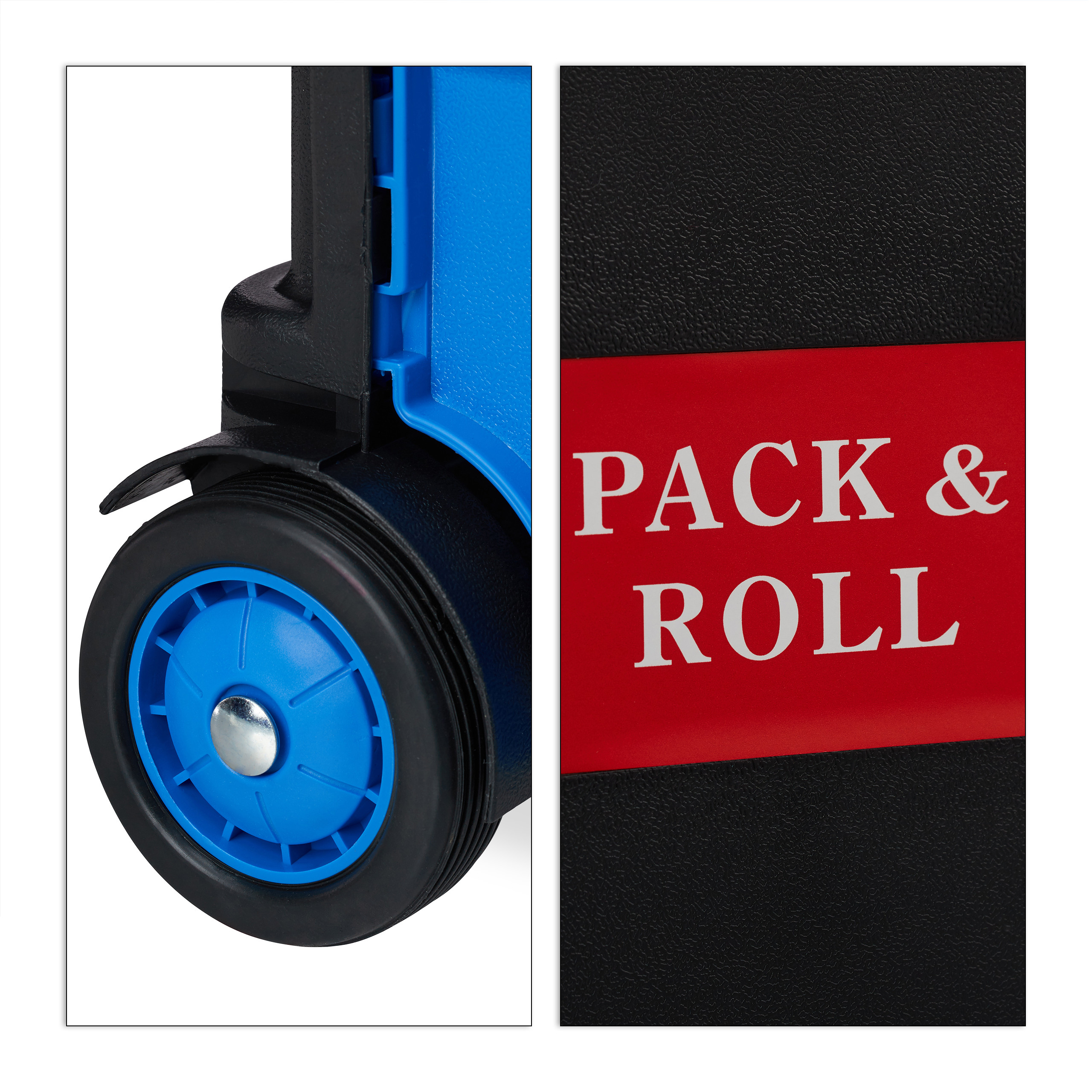 Carrello portaspesa pieghevole Trolley per la spesa 2 ruote Leggero 35 kg - Foto 58 di 60