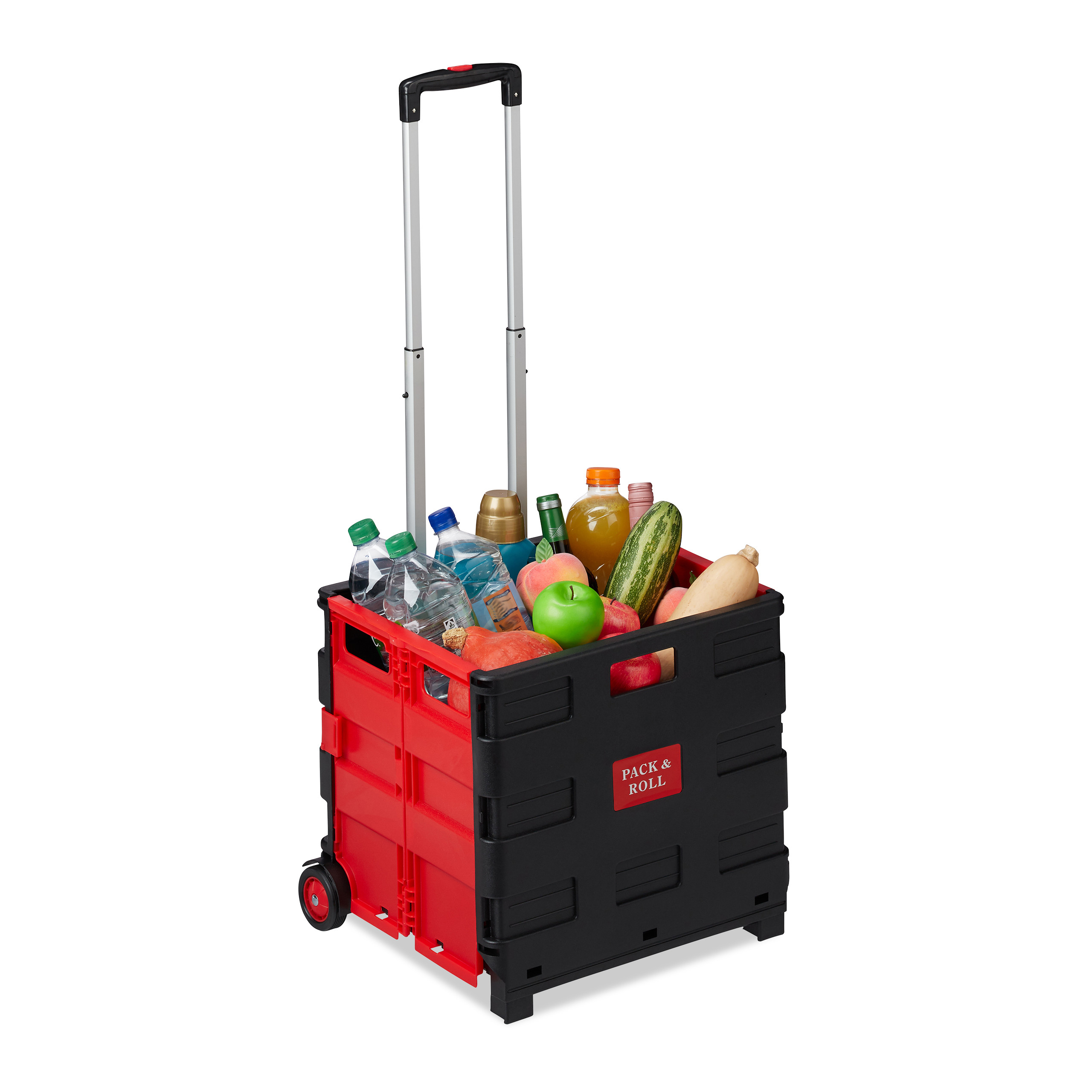 Carrello portaspesa pieghevole Trolley per la spesa 2 ruote Leggero 35 kg - Foto 39 di 60