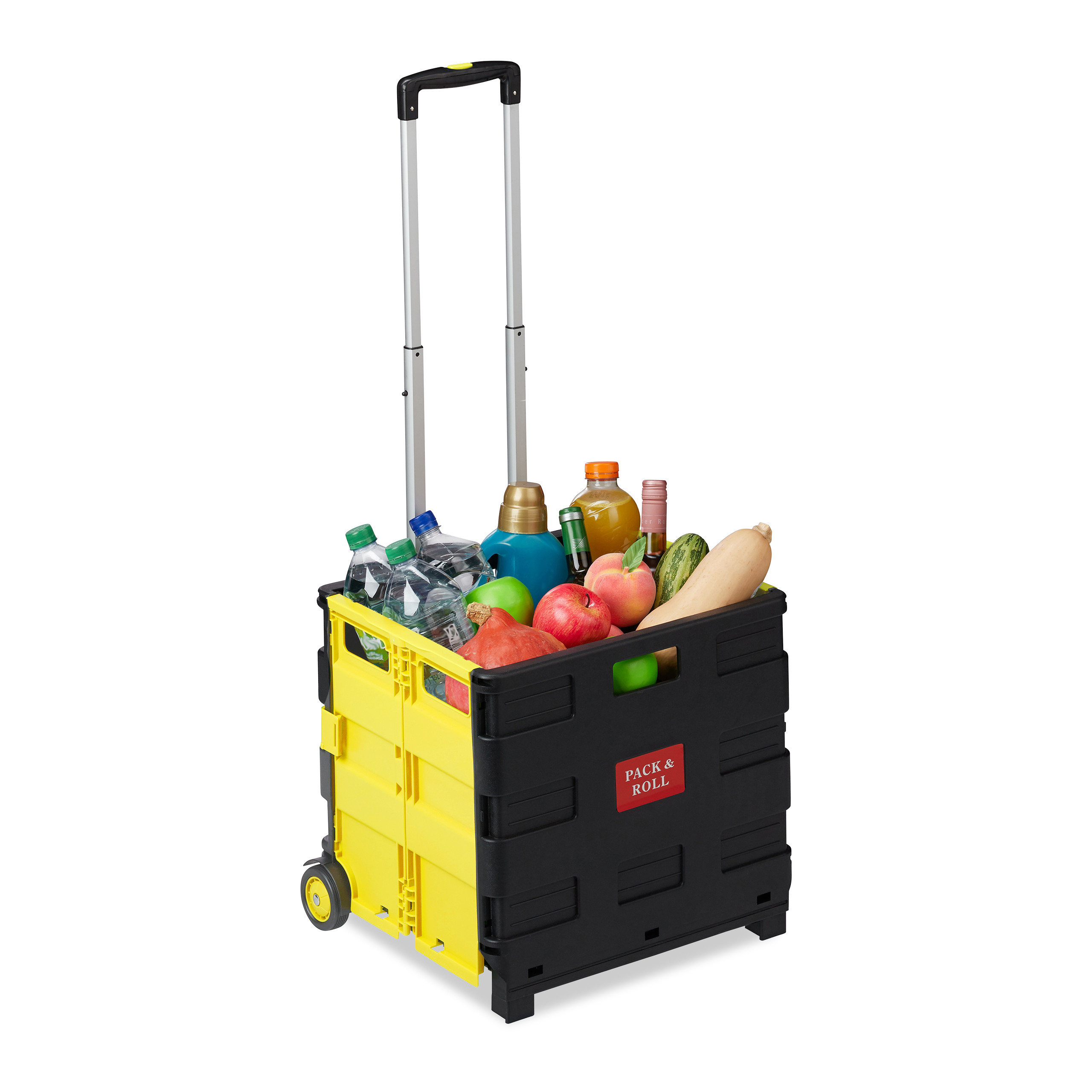 Carrello portaspesa pieghevole Trolley per la spesa 2 ruote Leggero 35 kg - Foto 28 di 60