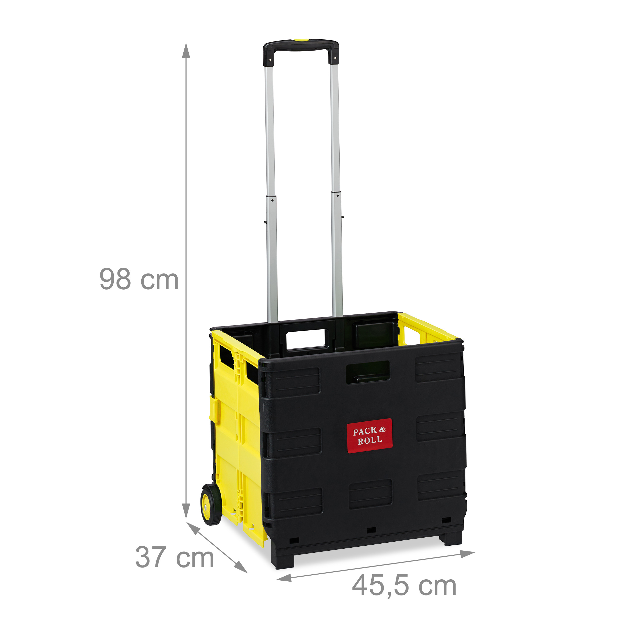 Carrello portaspesa pieghevole Trolley per la spesa 2 ruote Leggero 35 kg - Foto 31 di 60