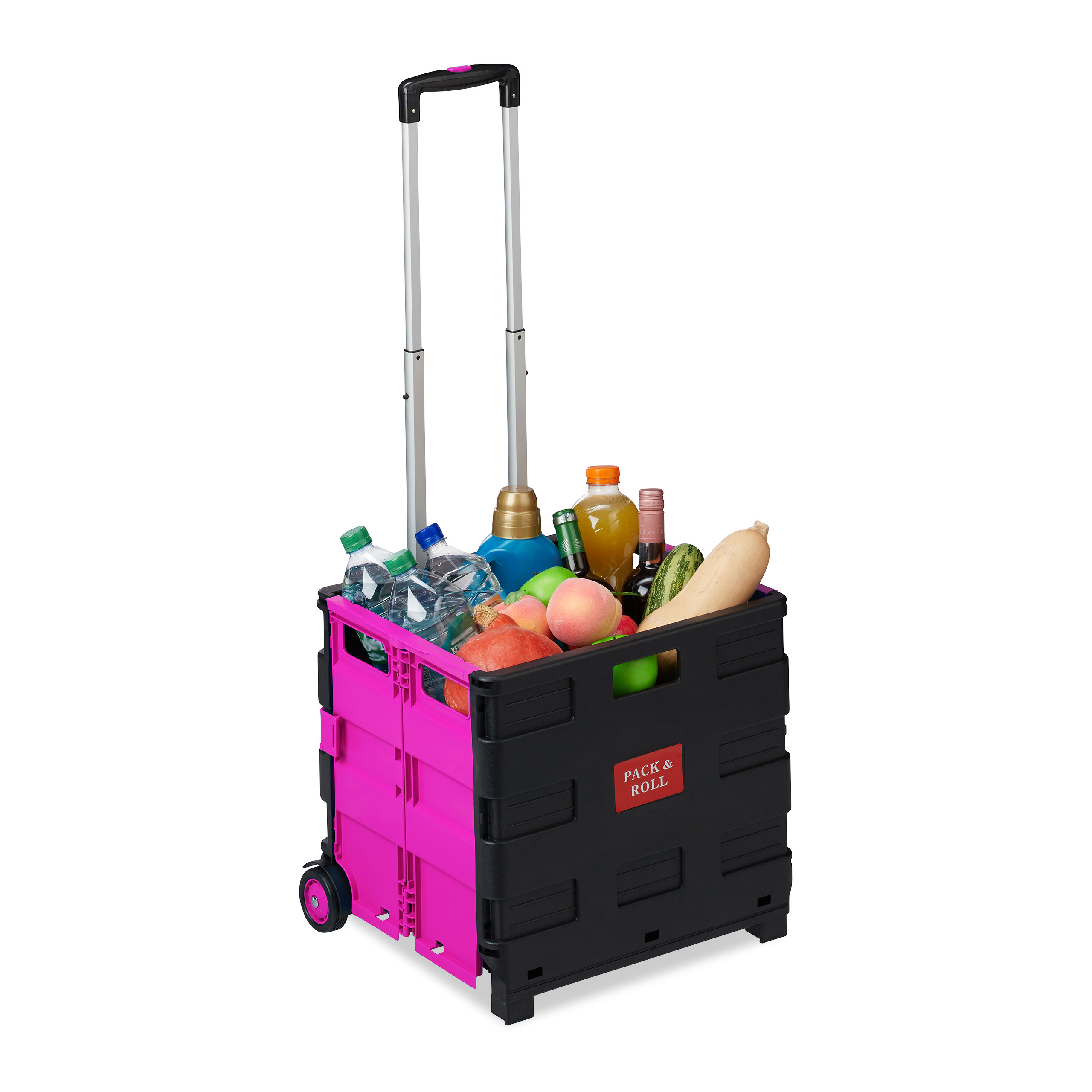 Carrello portaspesa pieghevole Trolley per la spesa 2 ruote Leggero 35 kg - Foto 17 di 60