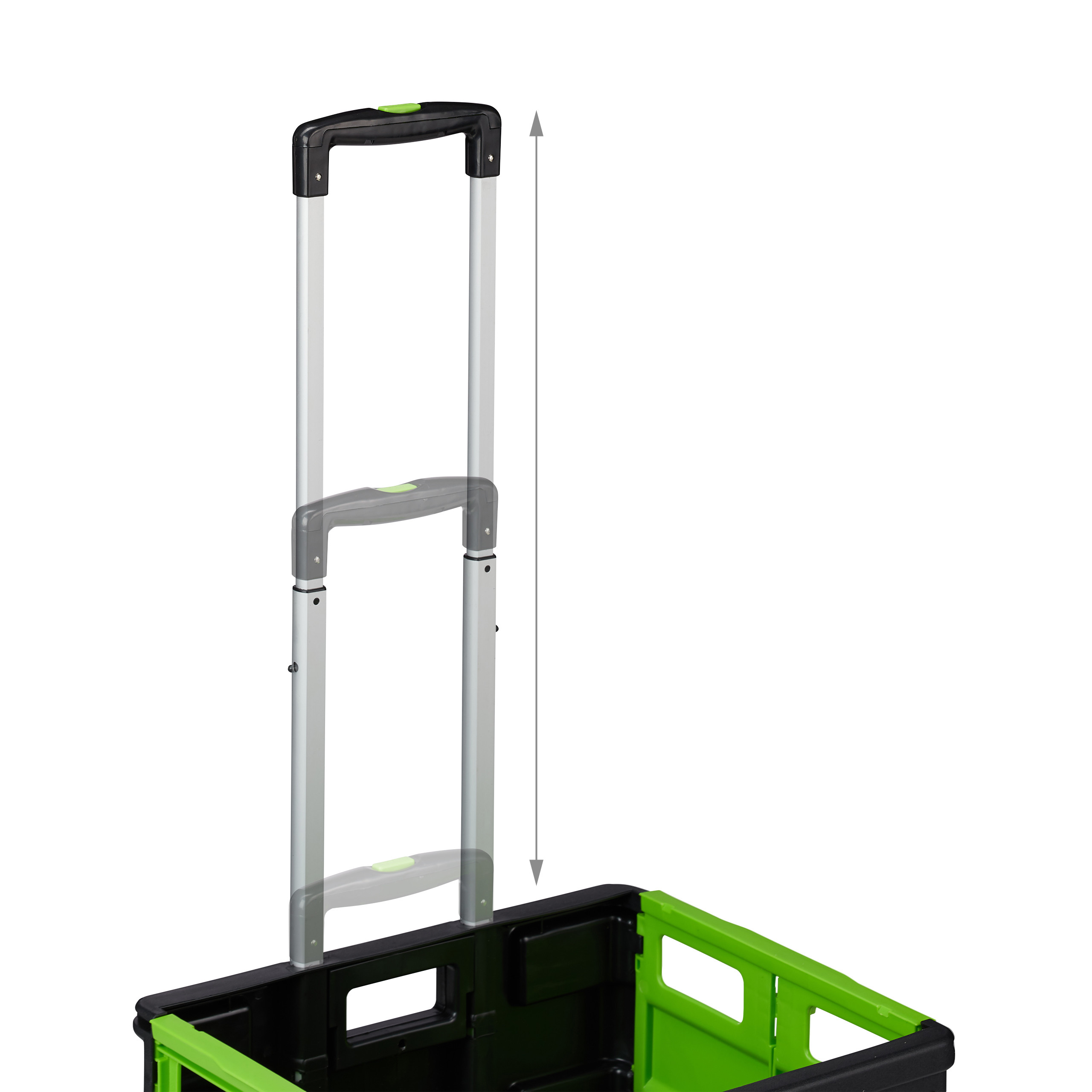 Carrello portaspesa pieghevole Trolley per la spesa 2 ruote Leggero 35 kg - Foto 13 di 60