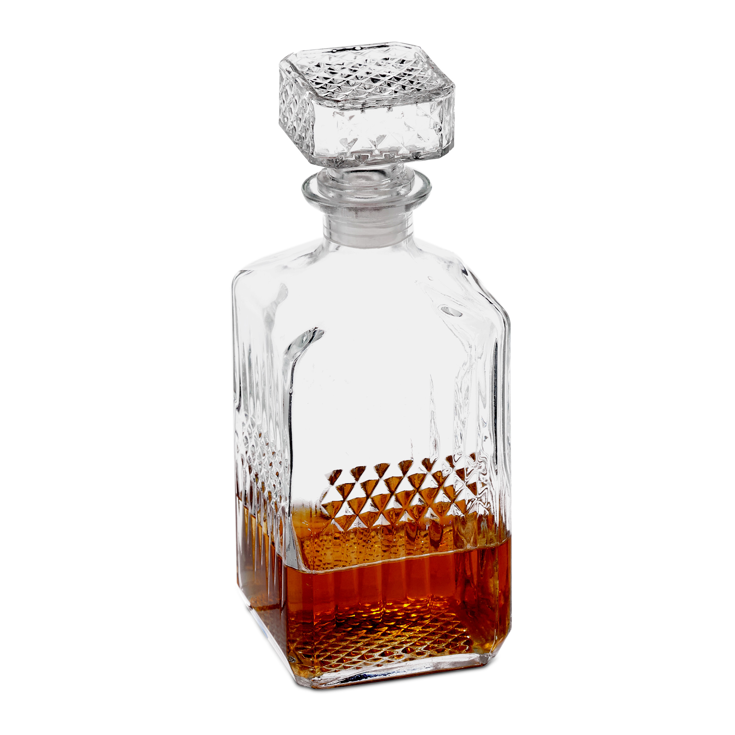 Whiskey-Dekanter Aus Bleifreiem Kristall – 300 Ml, Mit Luftdichtem Glasstopfen – Stilvoll Für Bourbon, Gin & Mehr