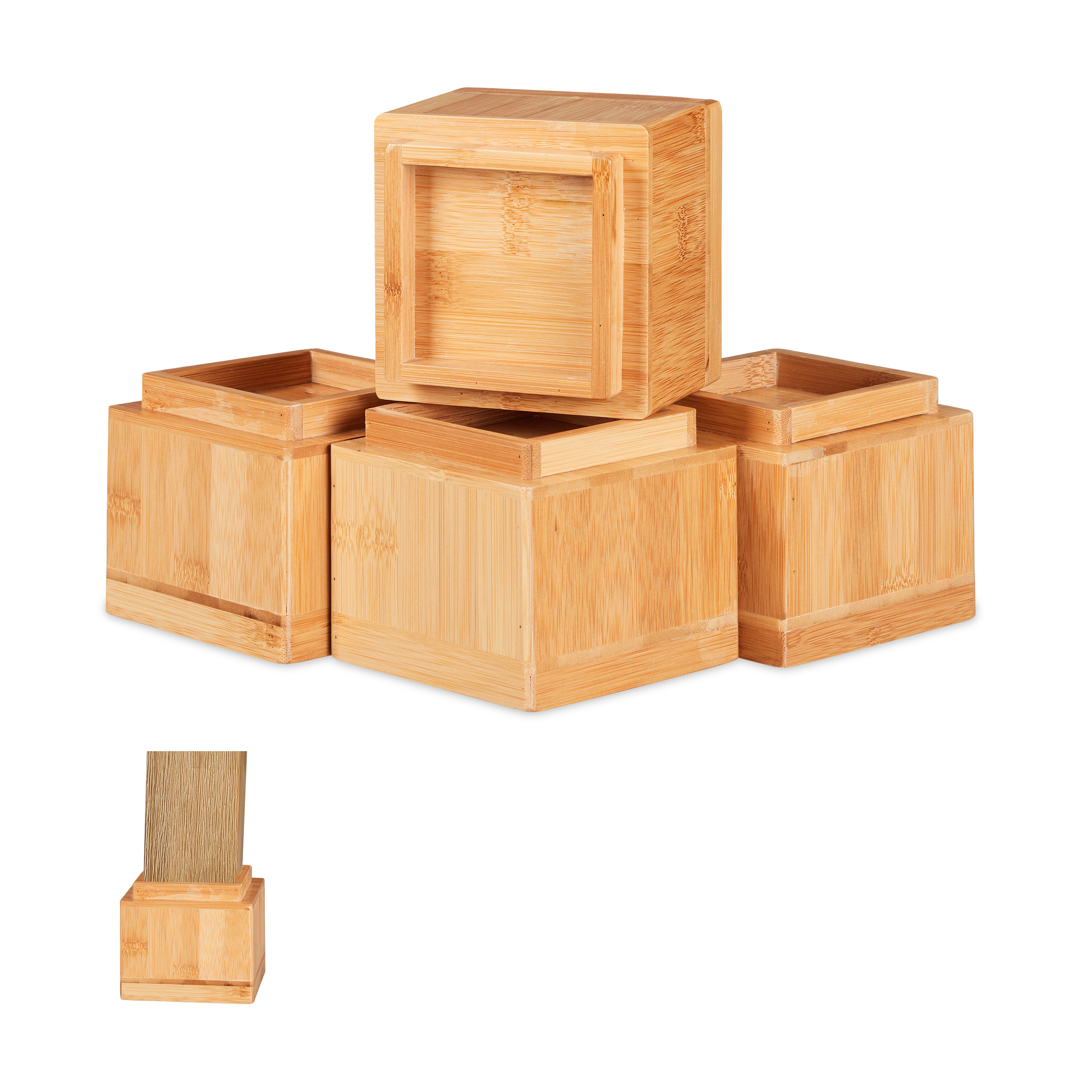 Elevador mesa elevadores para muebles tacos alzadores 100 kg 250 g 4 piezas