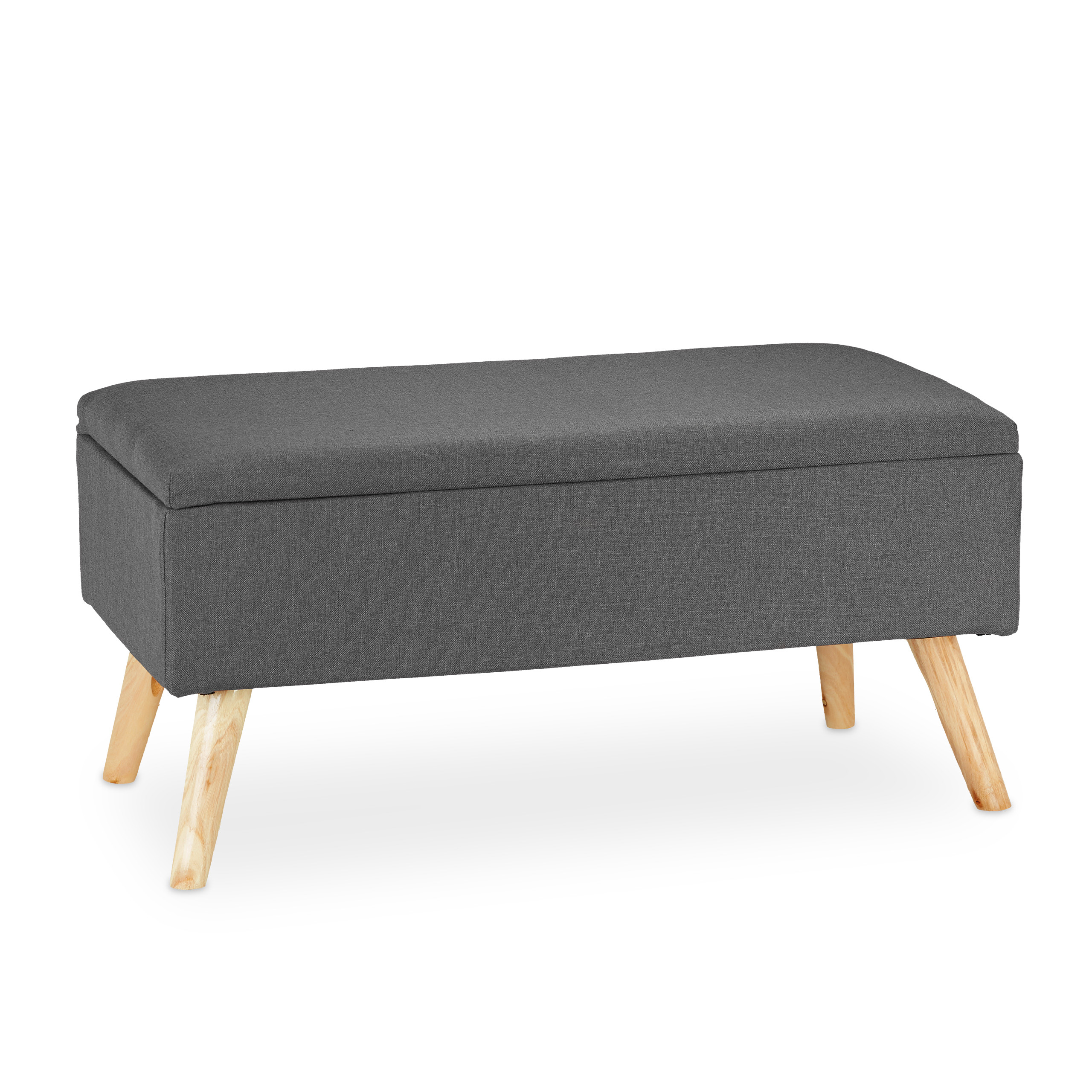 Baul almacenamiento puff organizador taburete decorativo acolchado ligero - Imagen 37 de 77
