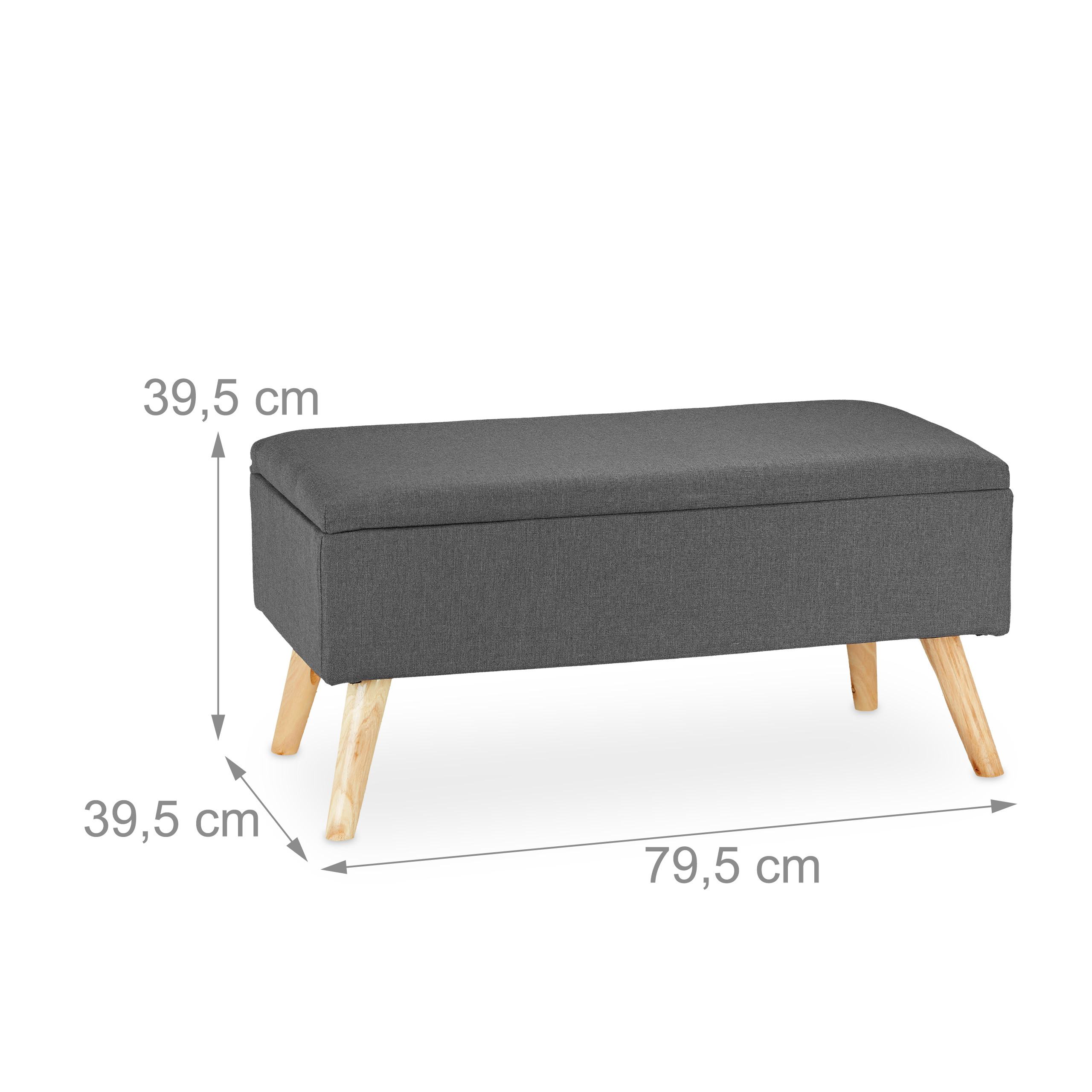 Baul almacenamiento puff organizador taburete decorativo acolchado ligero - Imagen 31 de 77