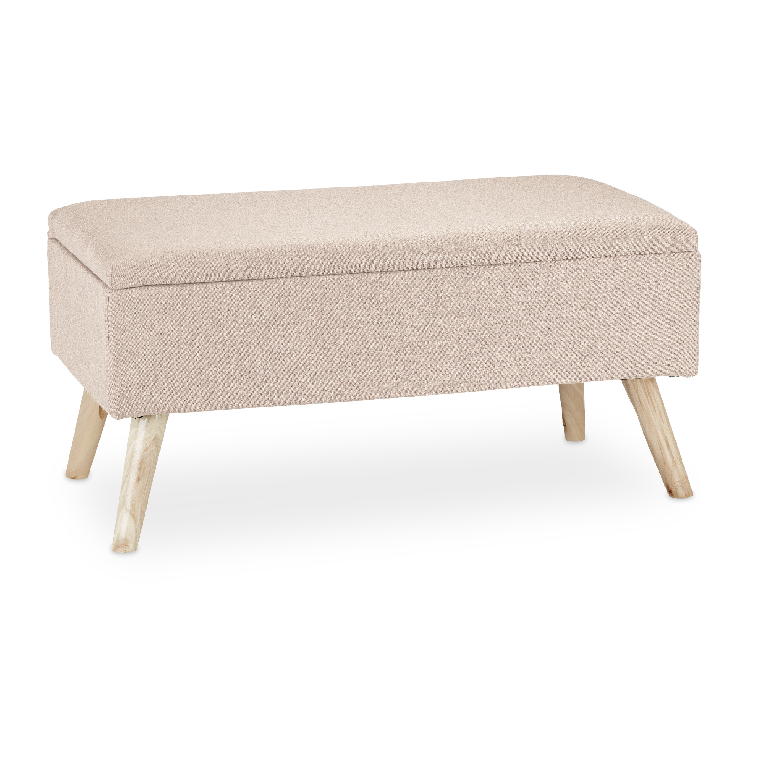 Baul almacenamiento puff organizador taburete decorativo acolchado ligero - Imagen 27 de 77