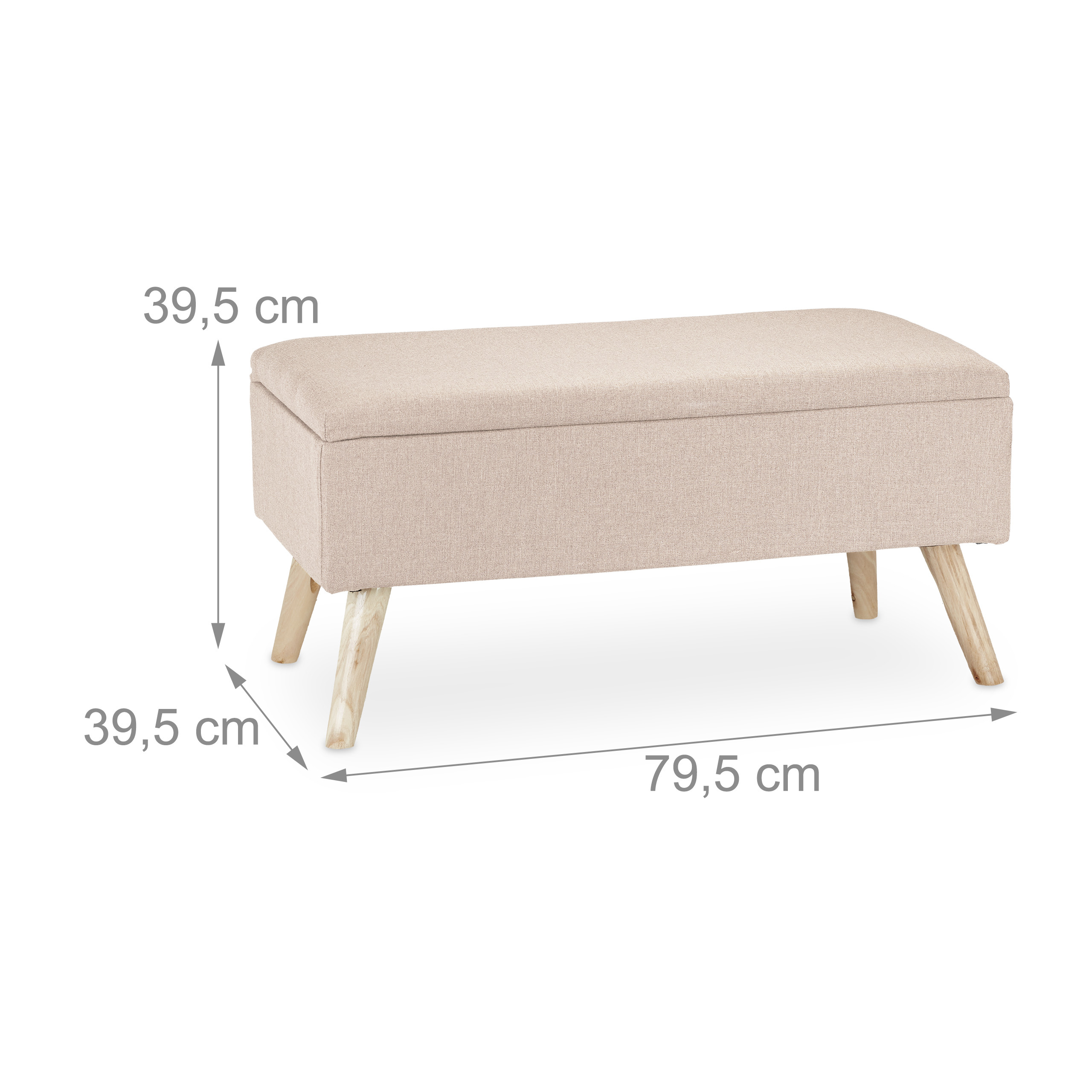 Baul almacenamiento puff organizador taburete decorativo acolchado ligero - Imagen 21 de 77