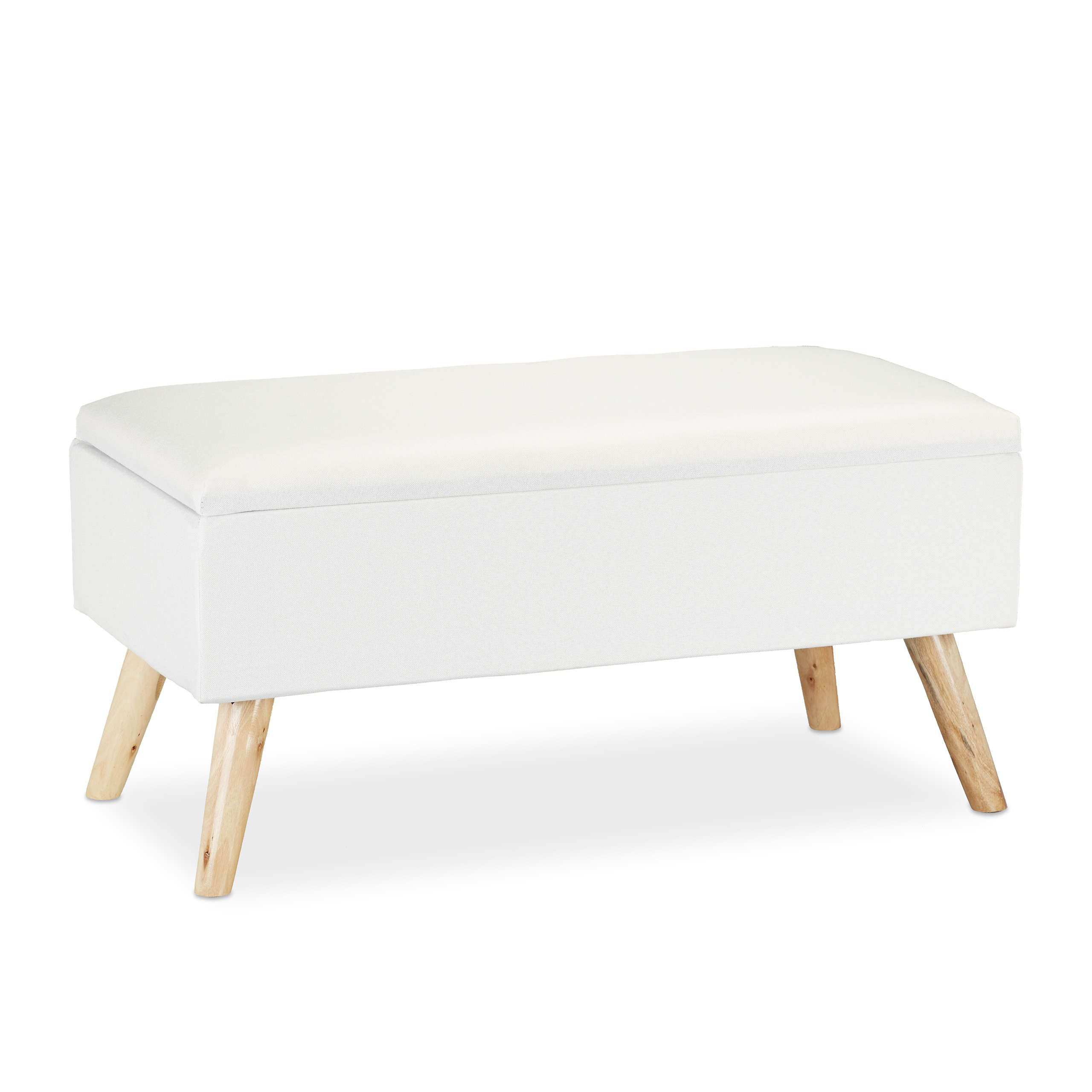 Baul almacenamiento puff organizador taburete decorativo acolchado ligero - Imagen 57 de 77