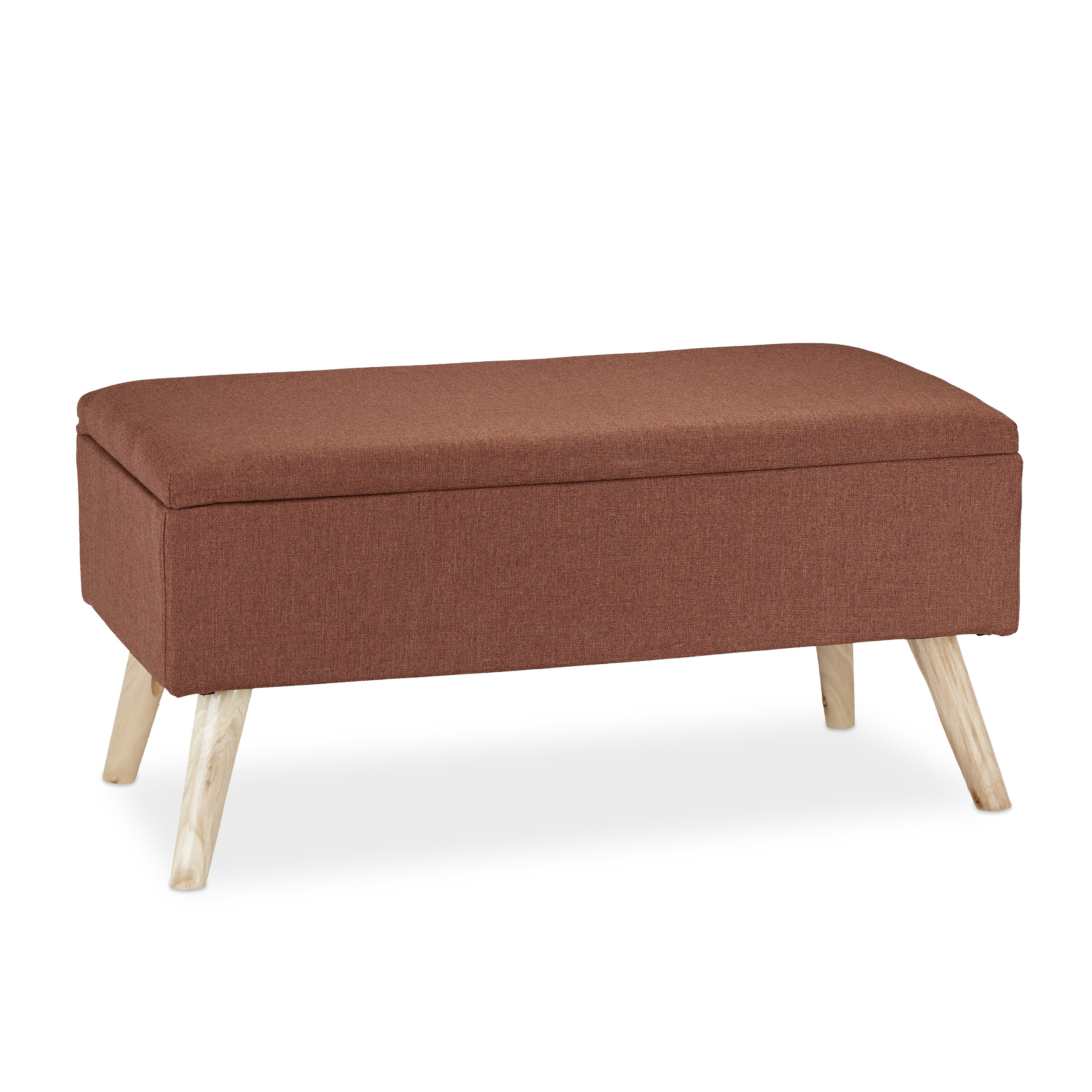 Baul almacenamiento puff organizador taburete decorativo acolchado ligero - Imagen 47 de 77