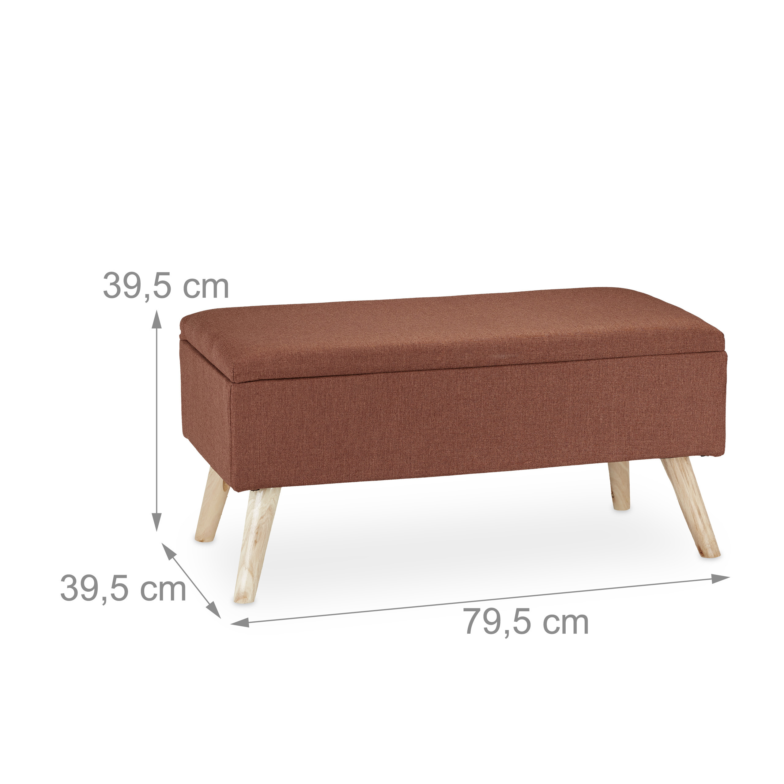 Baul almacenamiento puff organizador taburete decorativo acolchado ligero - Imagen 41 de 77