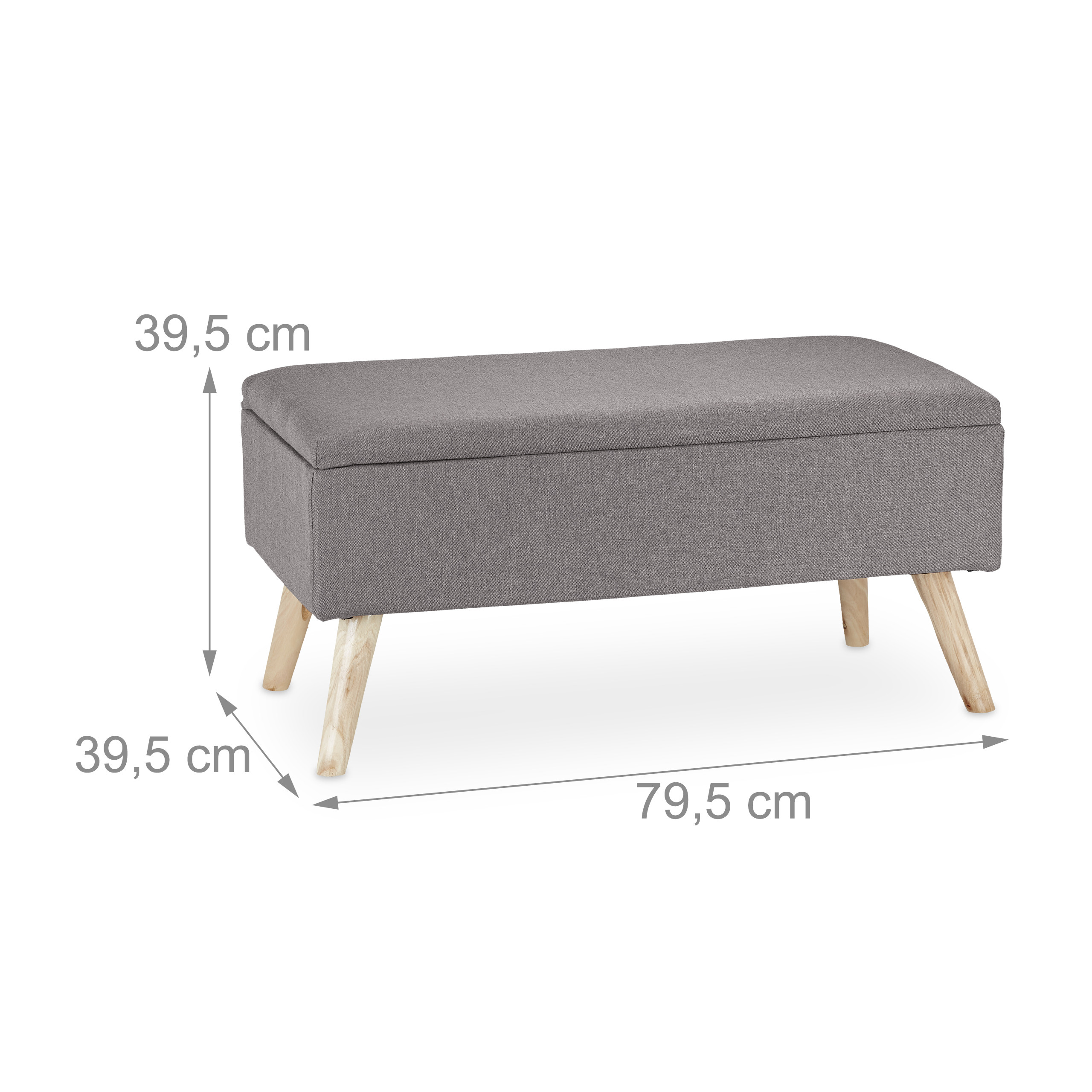 Baul almacenamiento puff organizador taburete decorativo acolchado ligero - Imagen 11 de 77