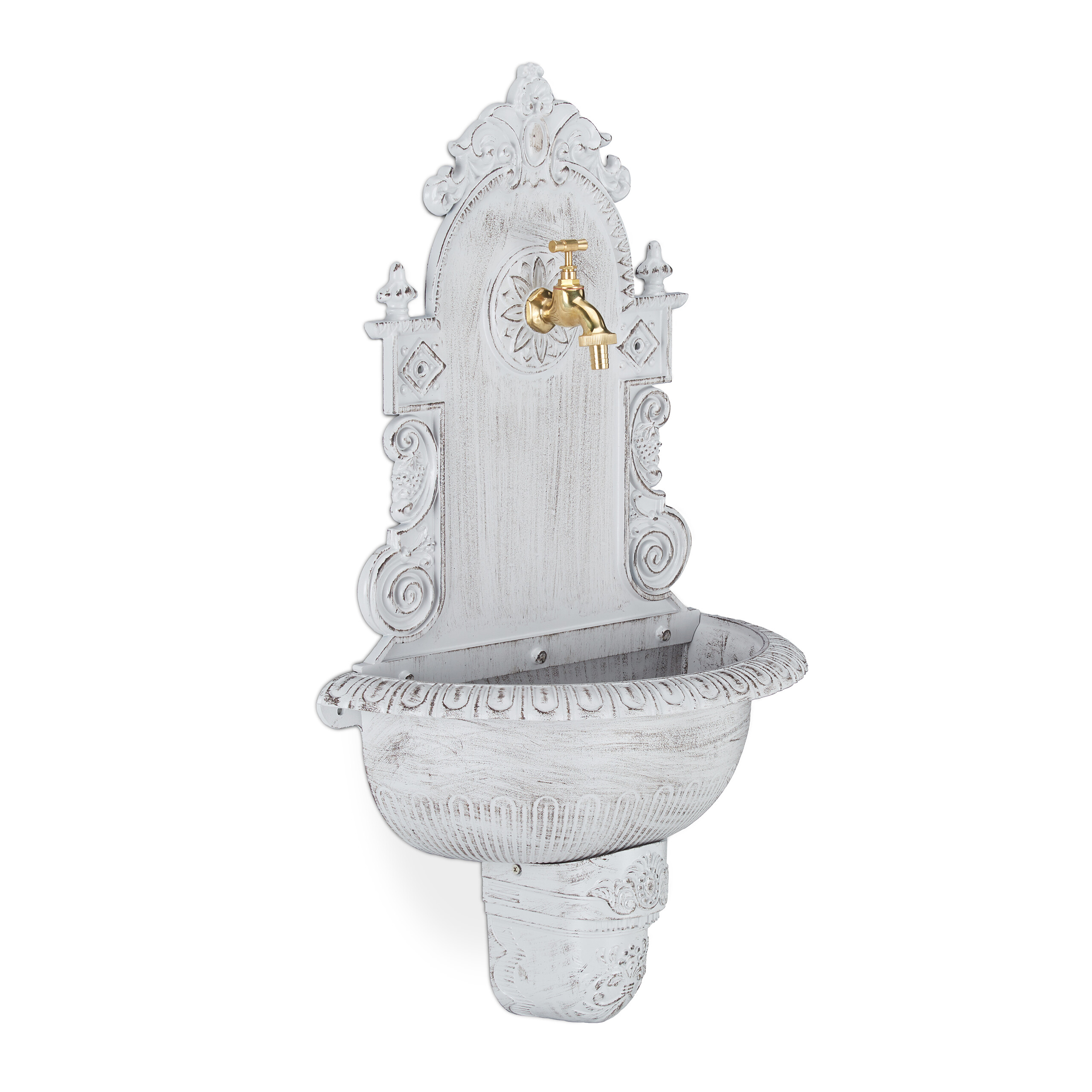 Wall Fountain Garden Fountain Antique Sink Nostalgia Fountain Powder Coated - Picture 11 of 18