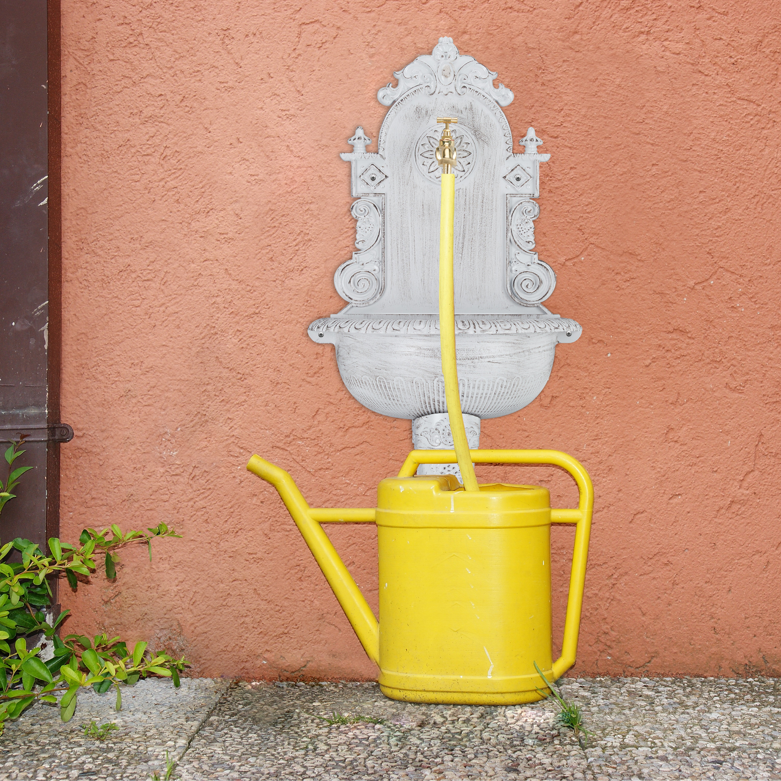 Wall Fountain Garden Fountain Antique Sink Nostalgia Fountain Powder Coated - Picture 7 of 18