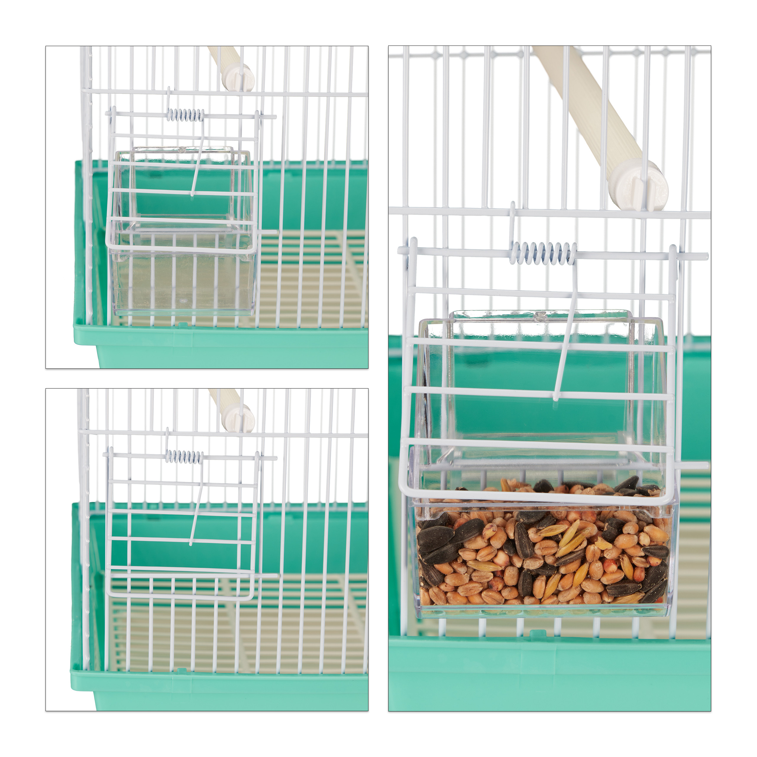 Vogelkäfig Kanarienkäfig Exotenkäfig Transportkäfig 1,5 kg 50 cm Vogelheim - Bild 9 von 11