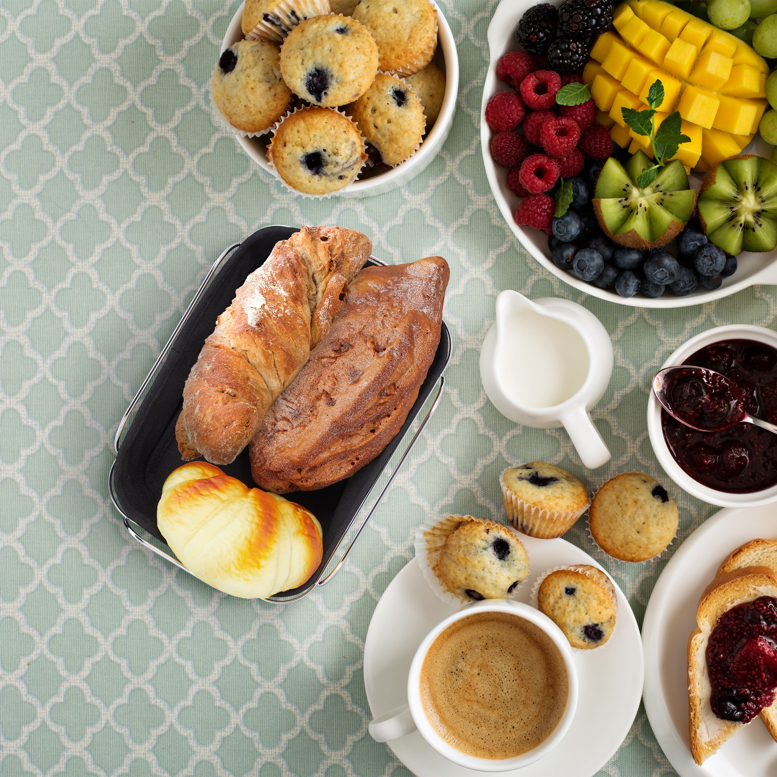 Bread basket Removable lining Lightweight Bread serving basket Breakfast basket - Picture 14 of 30