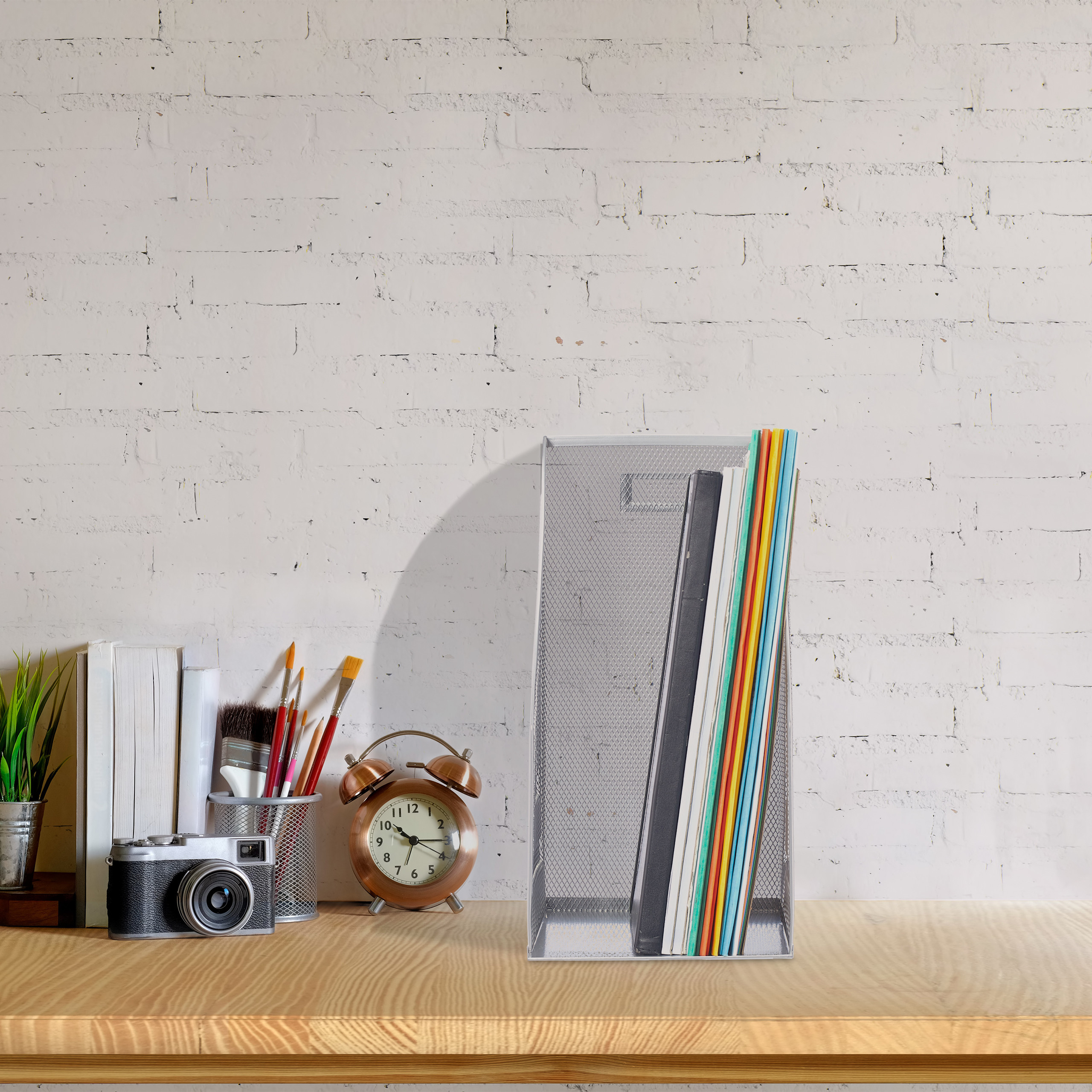 MOAMUN 4 Portariviste Da Terra Metallo, Triangolo Porta Vinili