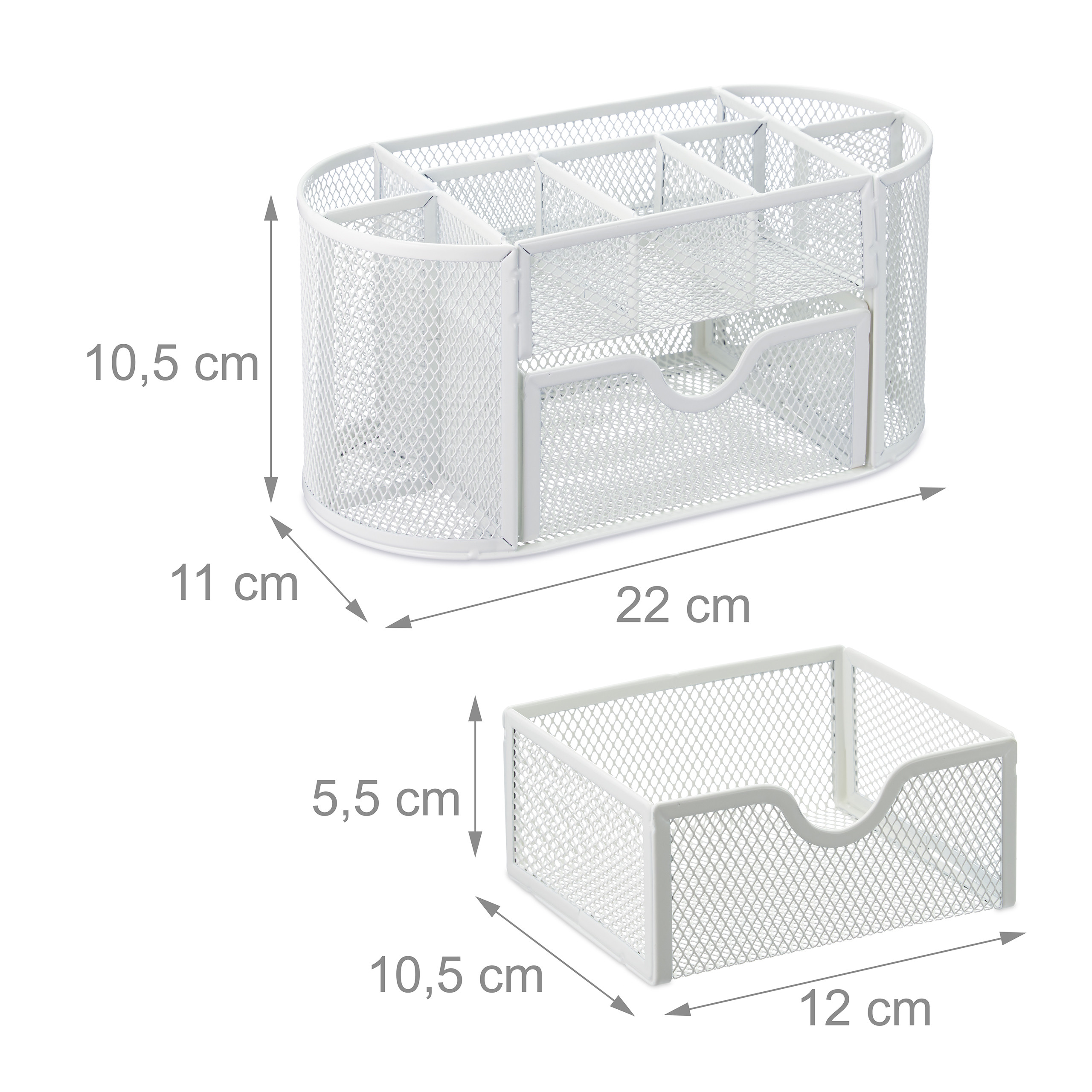 Cestino Portaoggetti In Metallo Con Motivo A Rose – Organizer Da Scrivania Per Riviste, Libri E File, 17.5x15.2 Cm