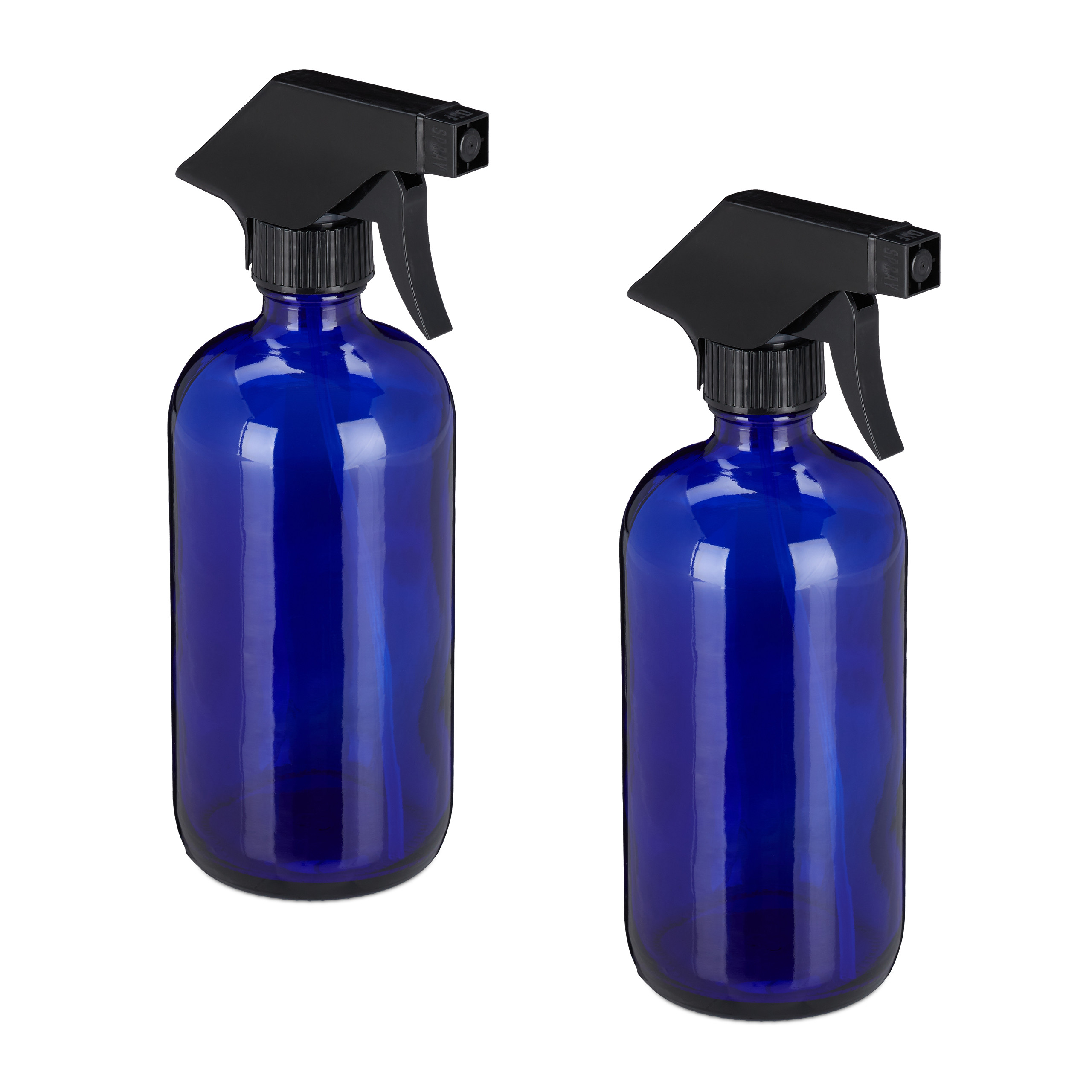 Sprühflasche glas Wasserzerstäuber Pflanzenzerstäuber 2er Set 500 ml nachfüllbar