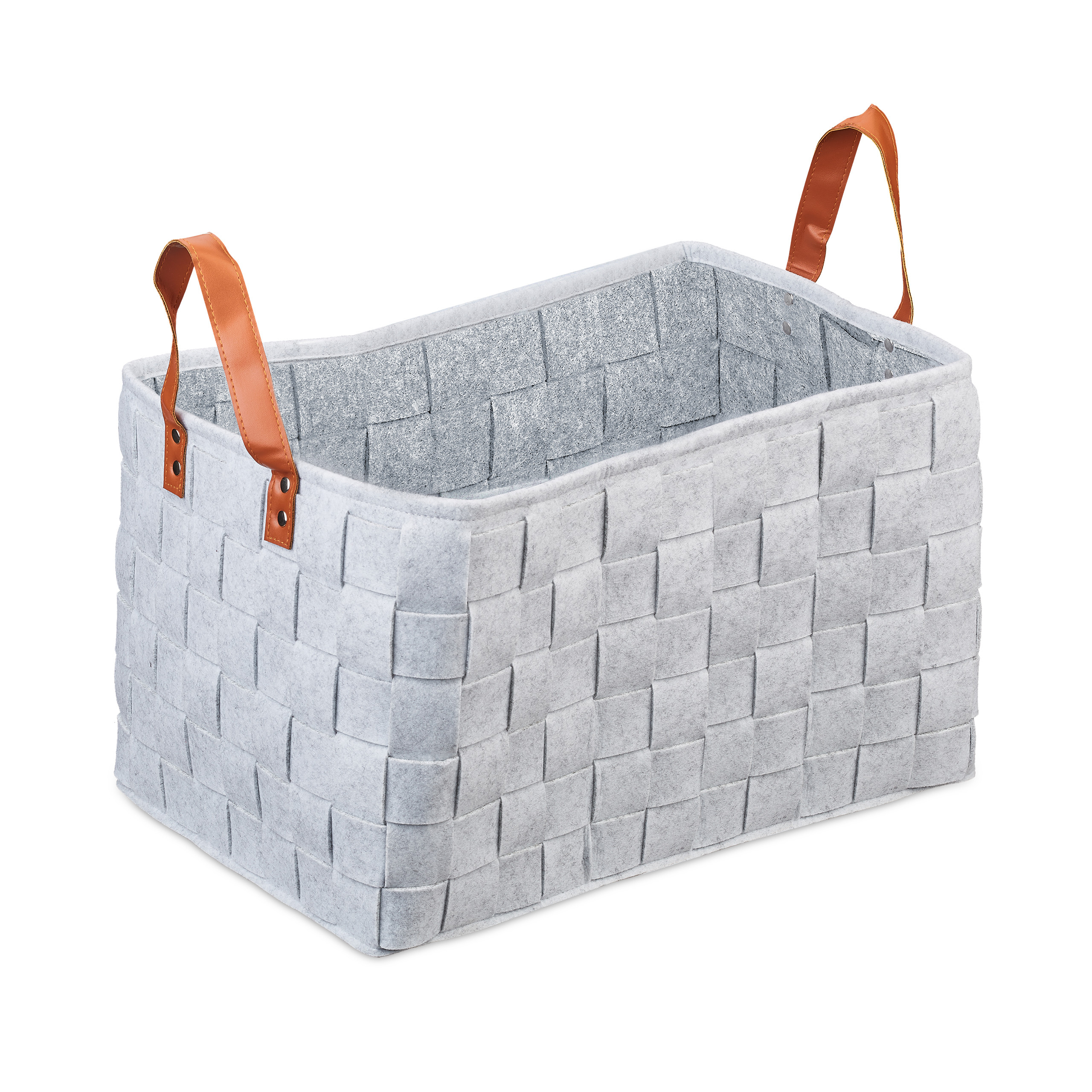 Aufbewahrungskorb Filz, Holzfilztasche groß Tasche Kaminholz Filzkorb Filztasche - Bild 11 von 11