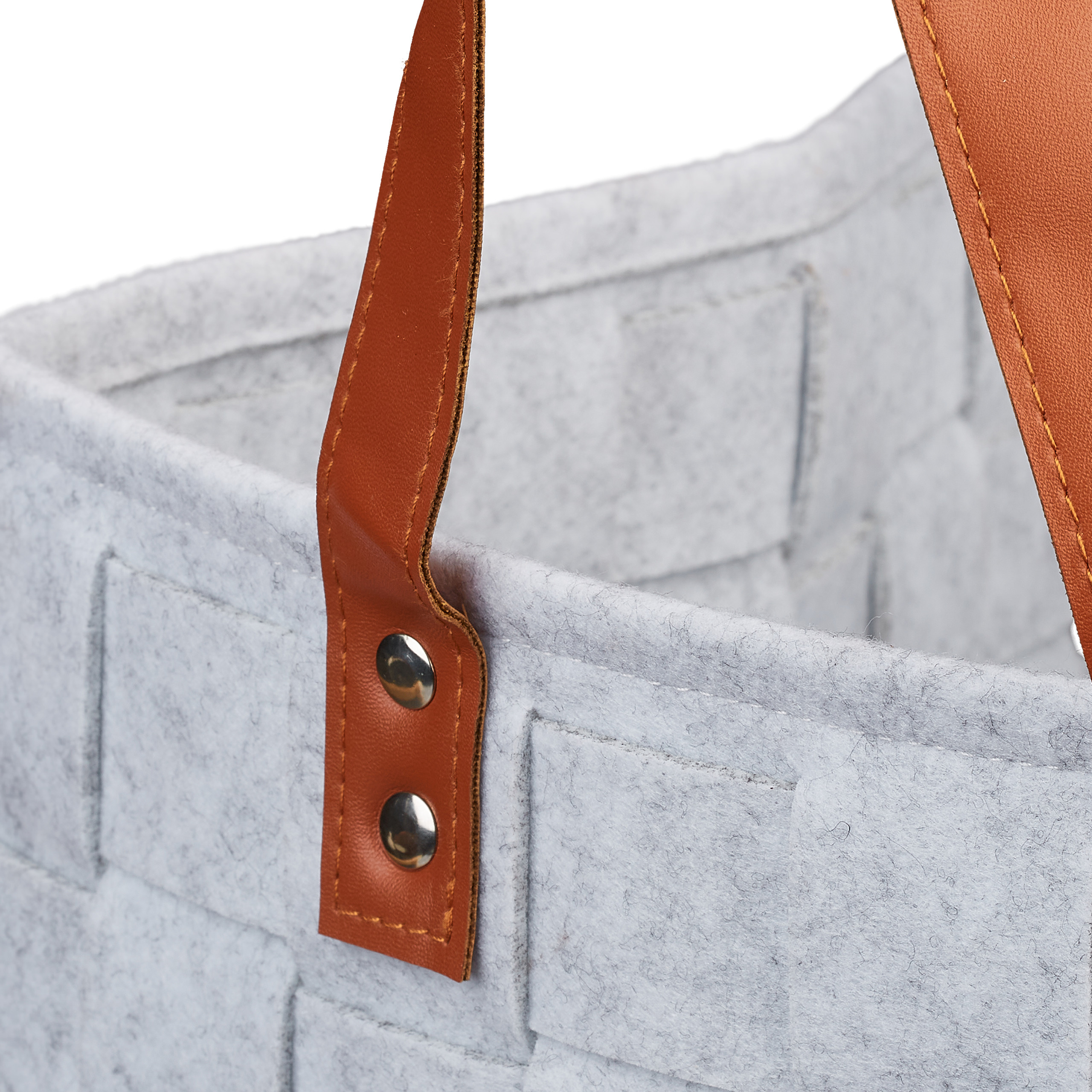 Aufbewahrungskorb Filz, Holzfilztasche groß Tasche Kaminholz Filzkorb Filztasche - Bild 9 von 11