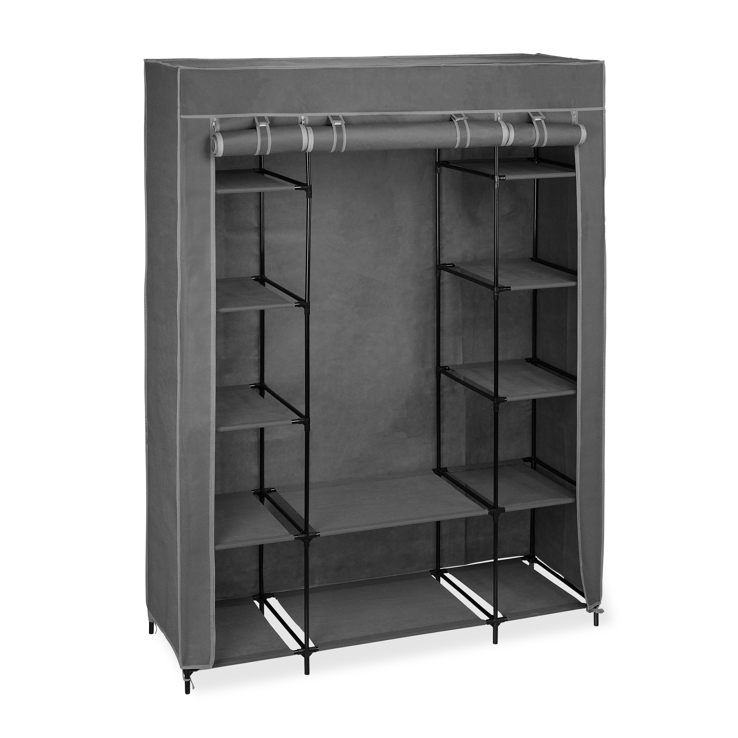 Armario tela xxl guardarropa portátil mueble organizador 12 estantes 3 kg - Imagen 12 de 12