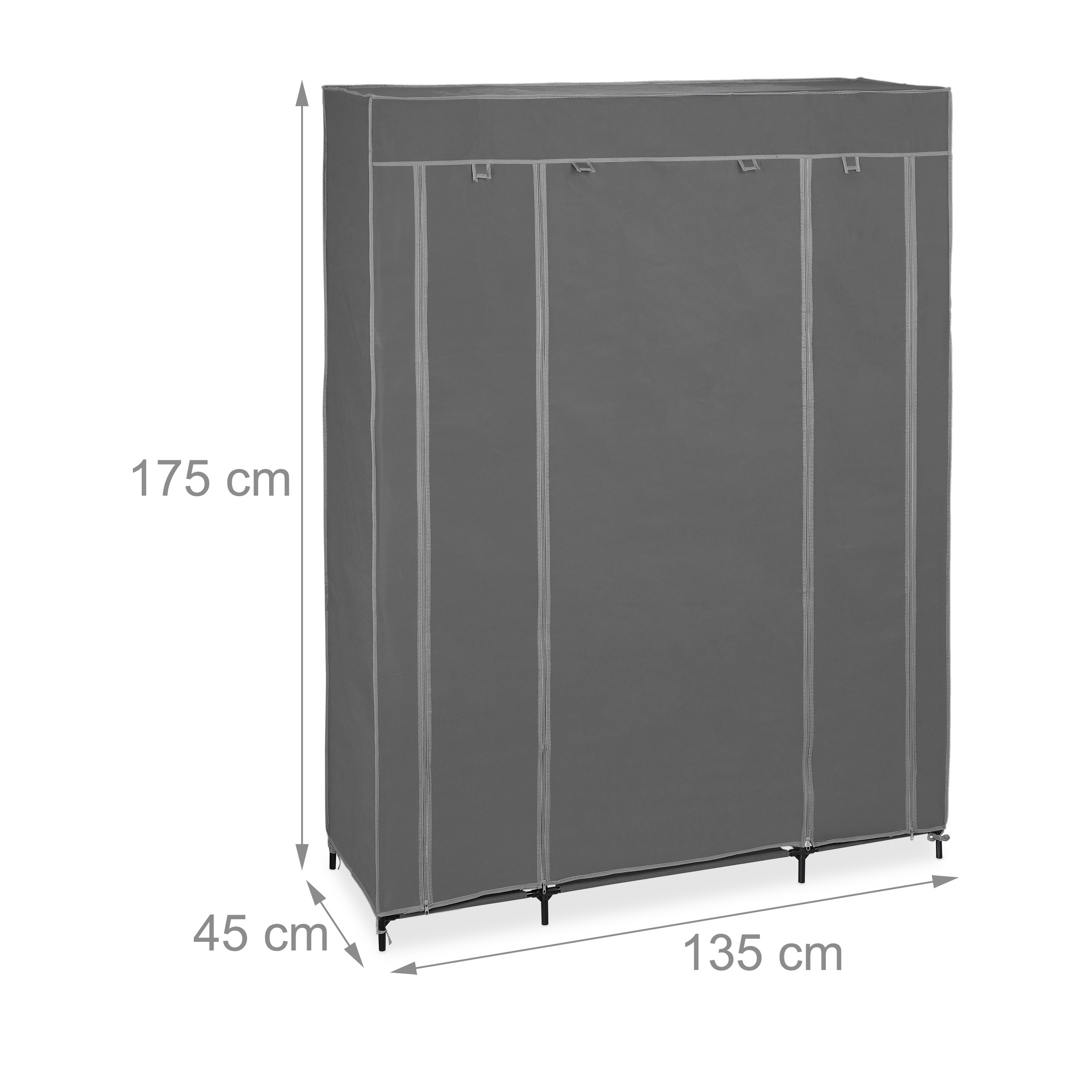 Armario tela xxl guardarropa portátil mueble organizador 12 estantes 3 kg - Imagen 5 de 12