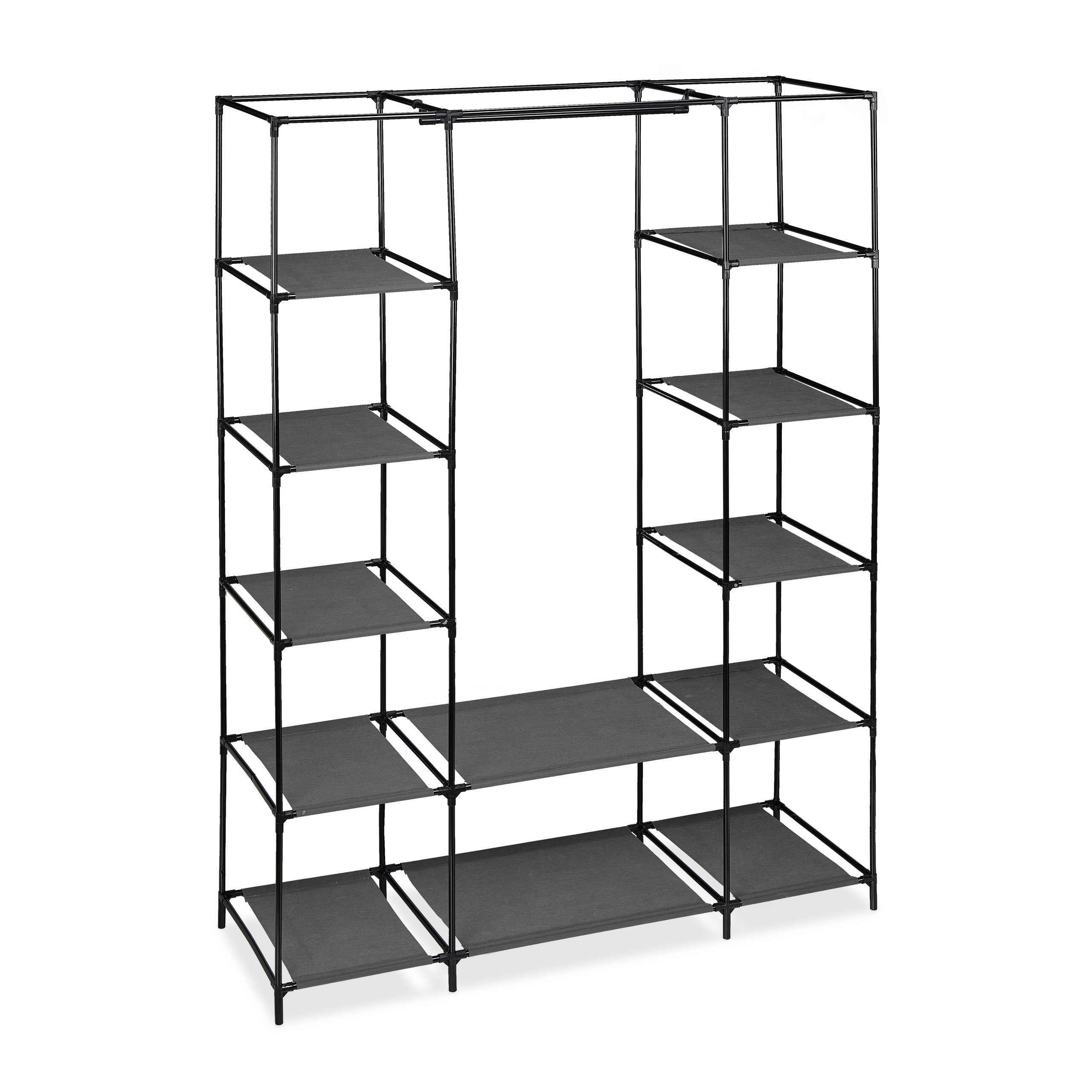 Armario tela xxl guardarropa portátil mueble organizador 12 estantes 3 kg - Imagen 8 de 12
