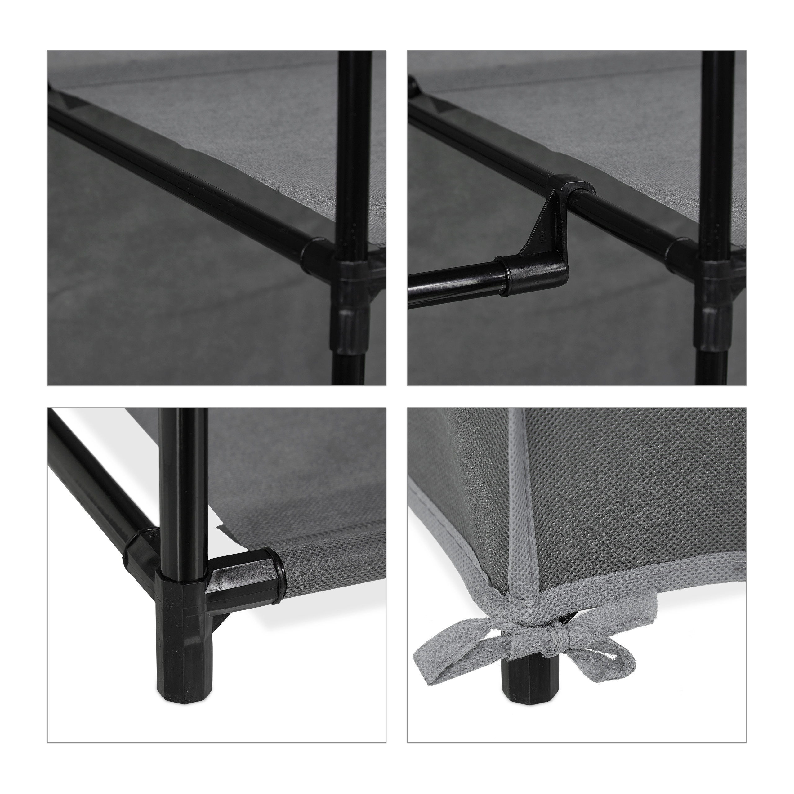 Armario tela xxl guardarropa portátil mueble organizador 12 estantes 3 kg - Imagen 10 de 12
