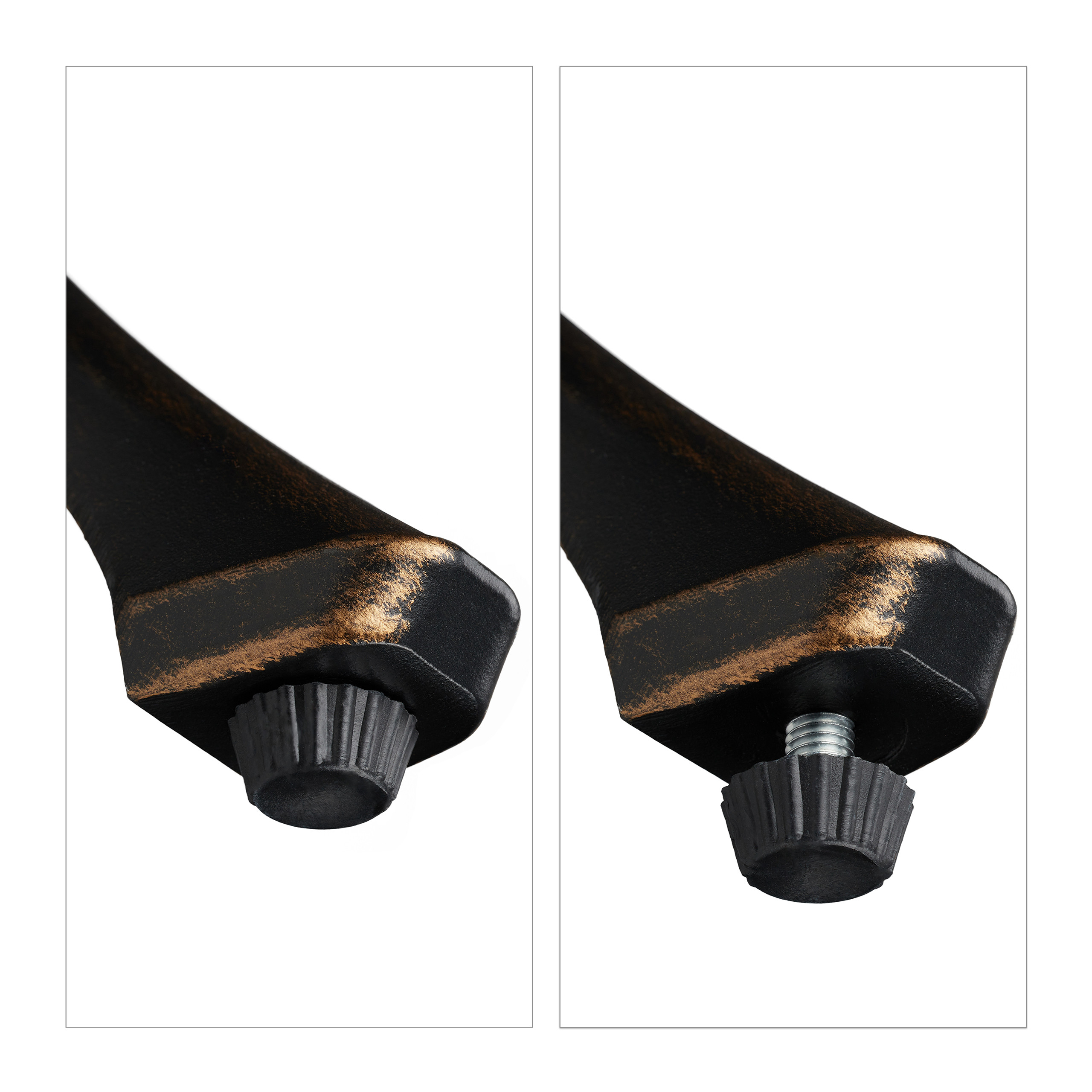 Gartentisch rund Outdoor Tisch mit Schirmloch Kaffeetisch Garten Beistelltisch
