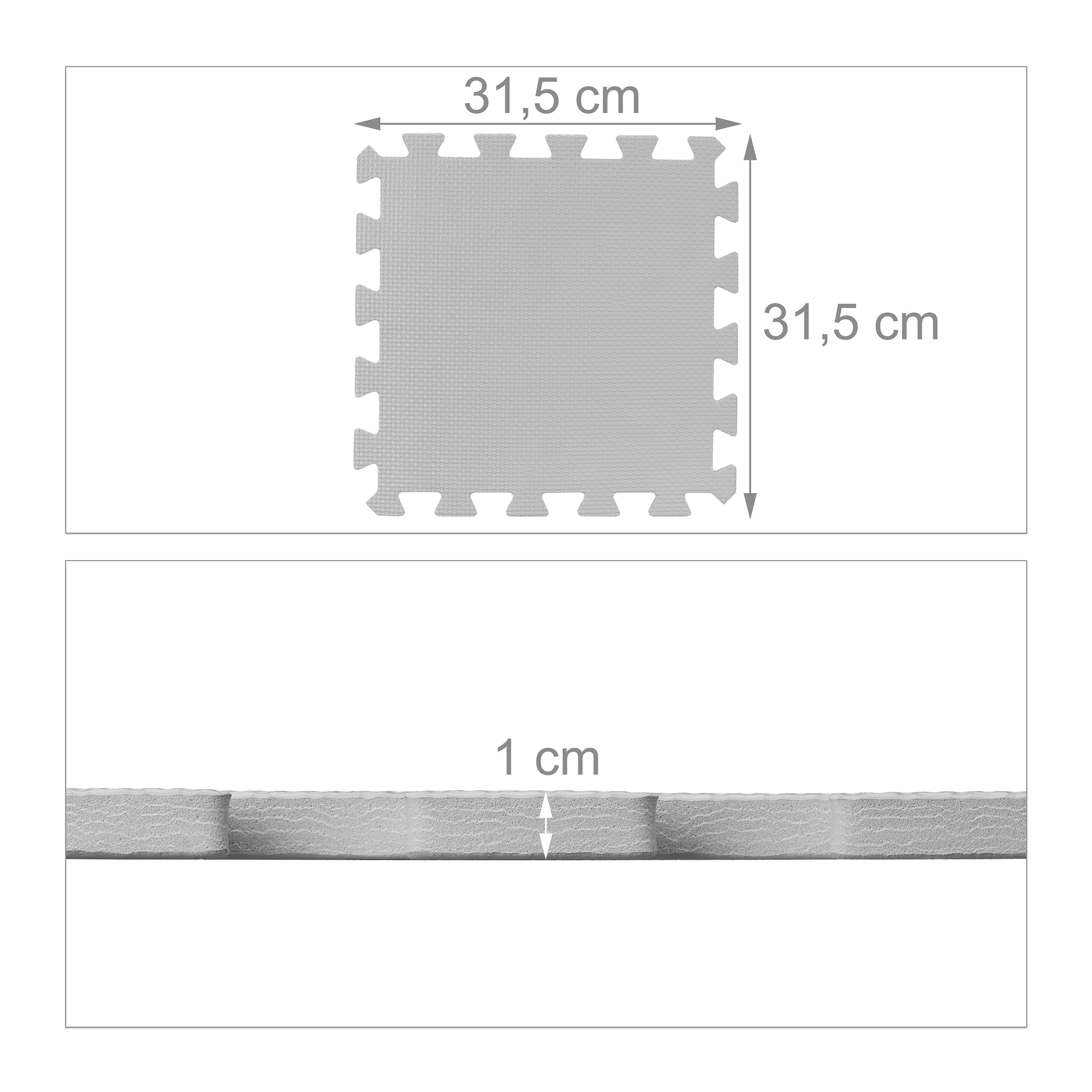 Puzzlematte Puzzleteppich Spielunterlage Schaumstoffspielmatte Krabbelunterlage